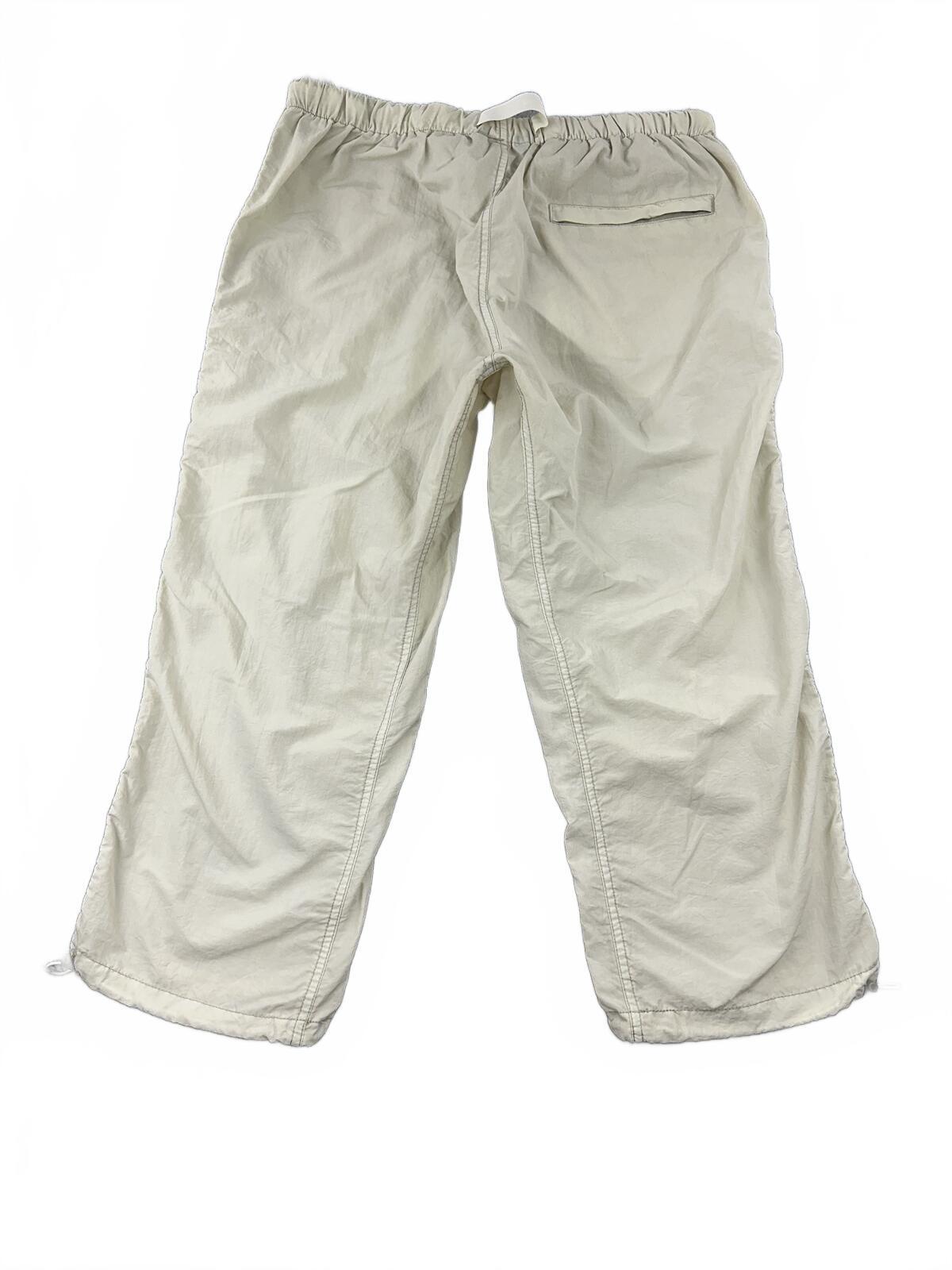 North Rivers Outfitters Beige Casual Capri Pants Elastic Waist Relaxed Fit