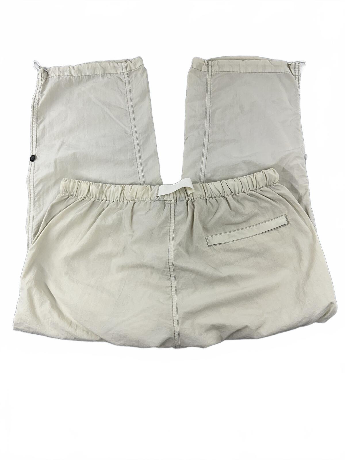 North Rivers Outfitters Beige Casual Capri Pants Elastic Waist Relaxed Fit