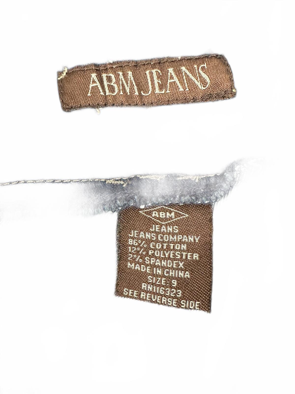 ABM Jeans Dark Wash Skinny Studded Denim Jeans with Silver Accents