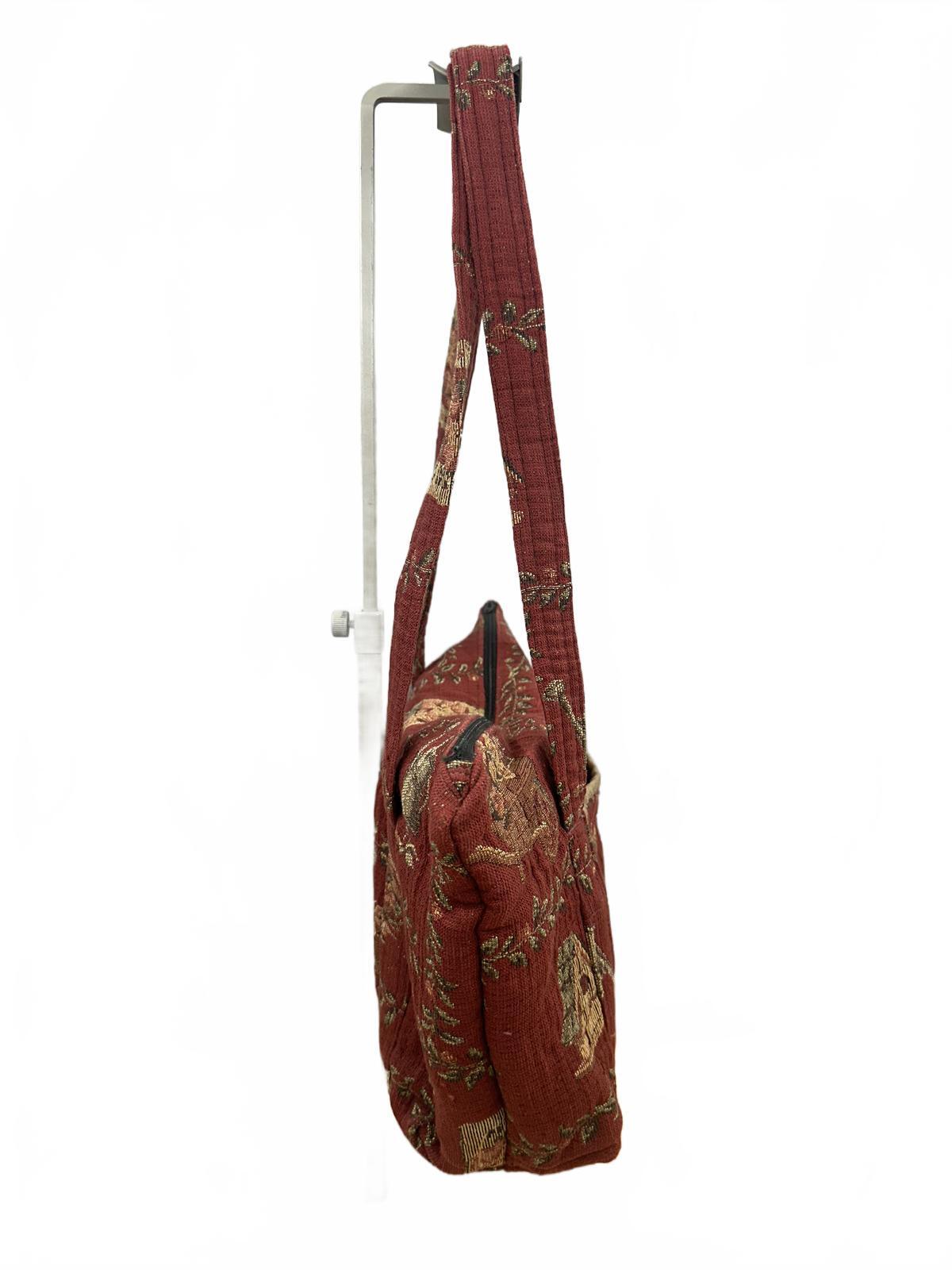 Rustic Garden Tapestry Shoulder Bag