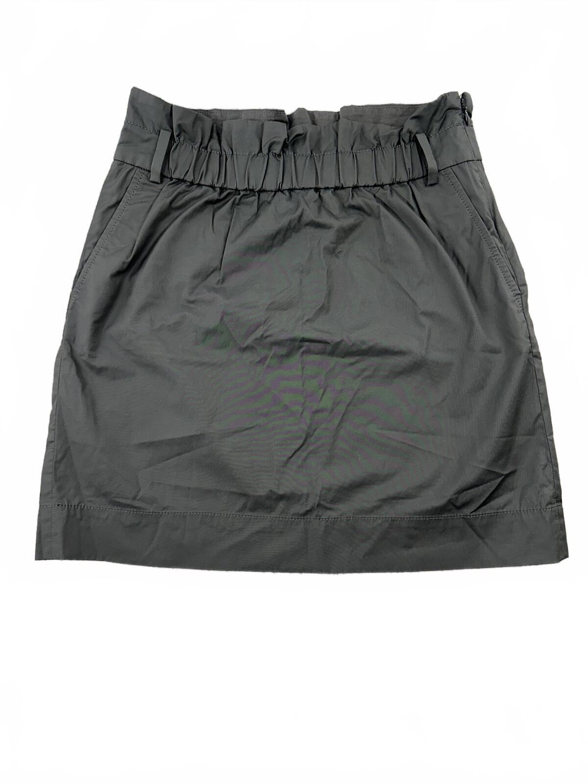 Banana Republic Gray Mini Skirt with Paperbag Waist Casual Street