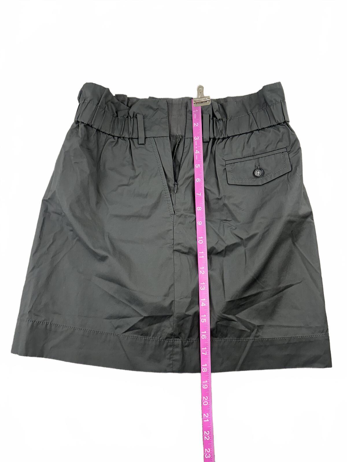 Banana Republic Gray Mini Skirt with Paperbag Waist Casual Street