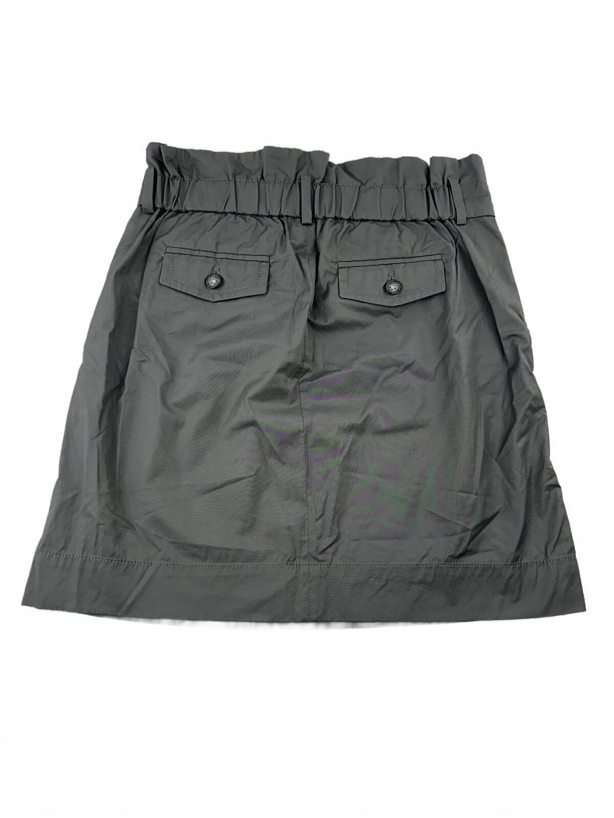 Banana Republic Gray Mini Skirt with Paperbag Waist Casual Street