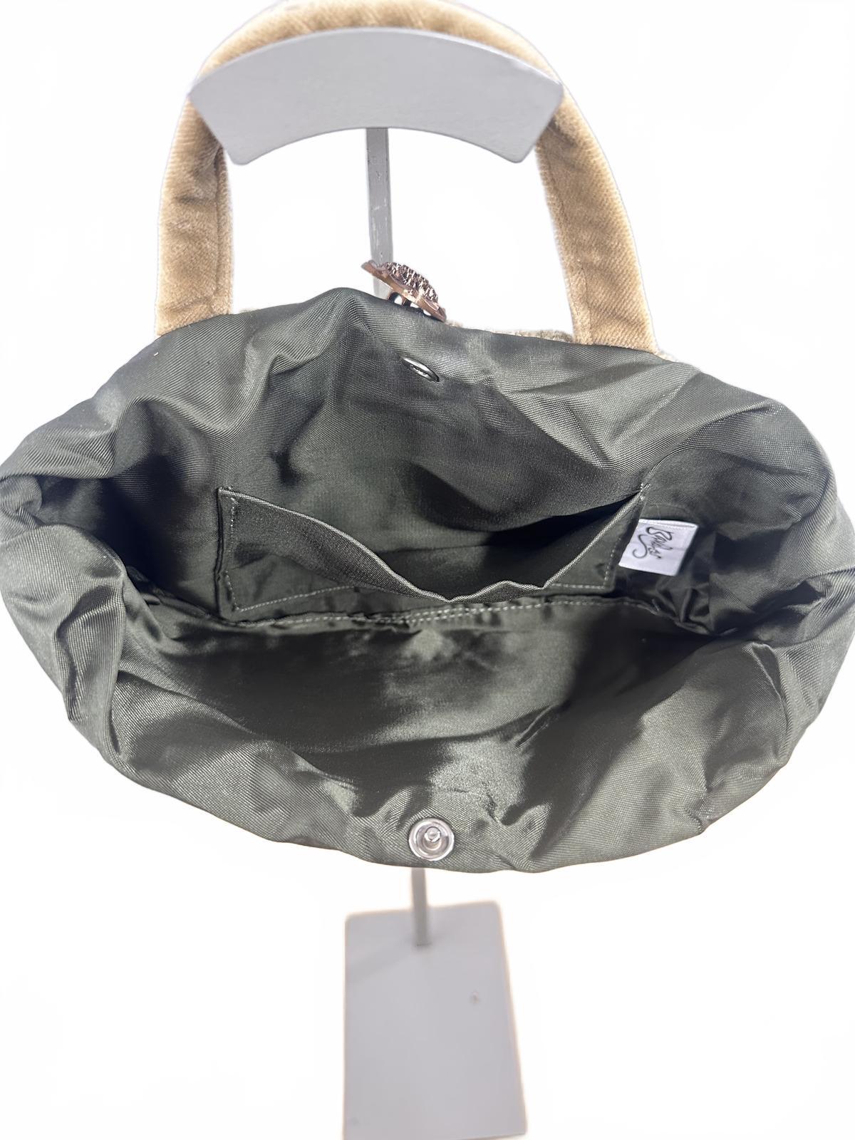 Bambles Textured Tote Bag with Tassel Accent