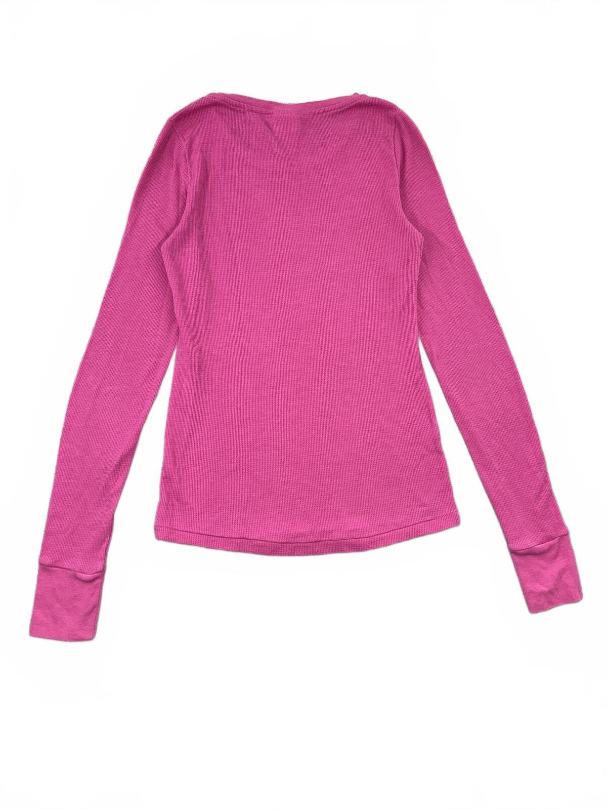 Victoria's Secret Pink Pink Long Sleeve Thermal Shirt Cozy Casual Y2K