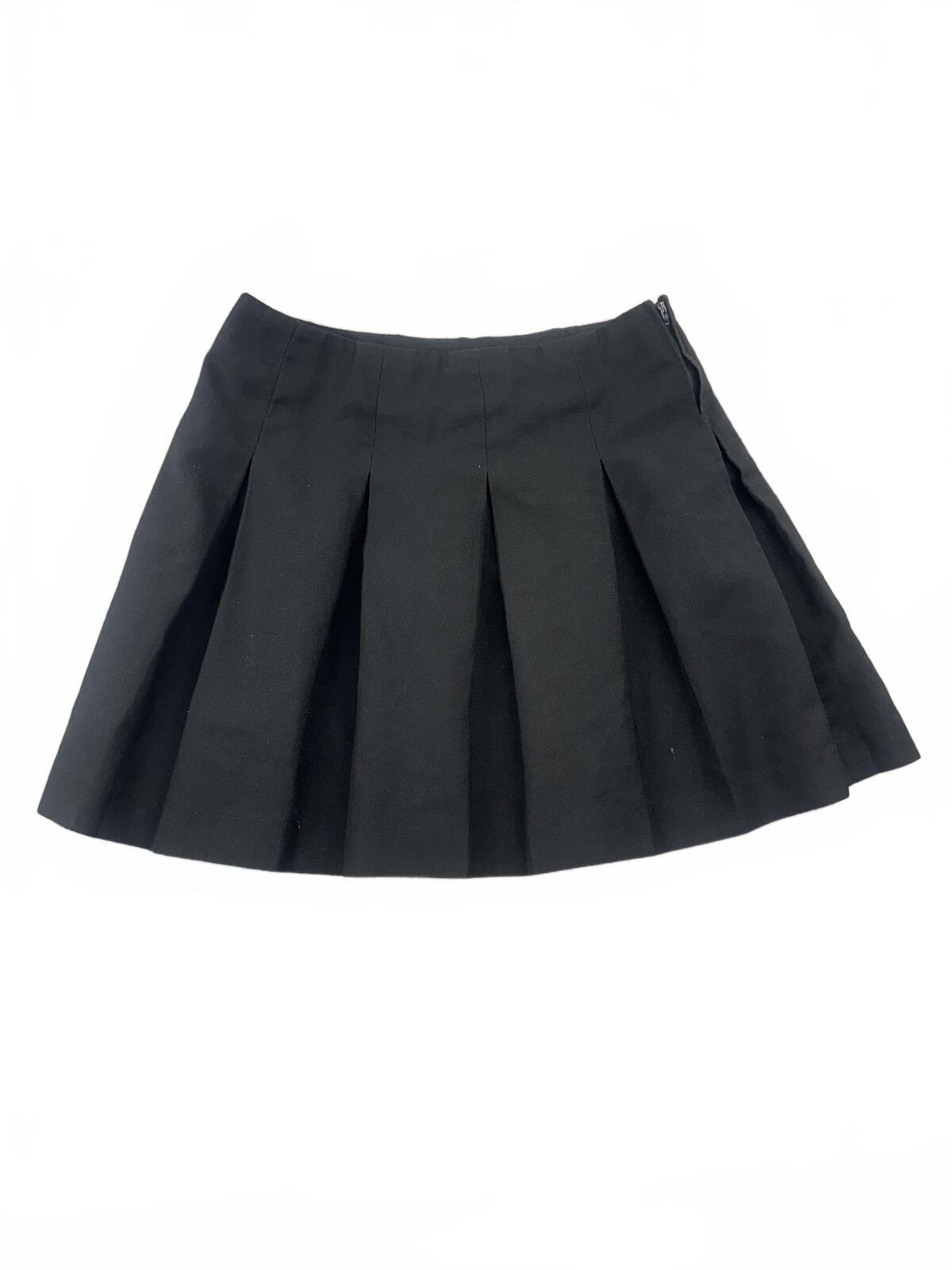 Vintage Donald's Black Pleated Mini Skirt Classic Preppy Chic