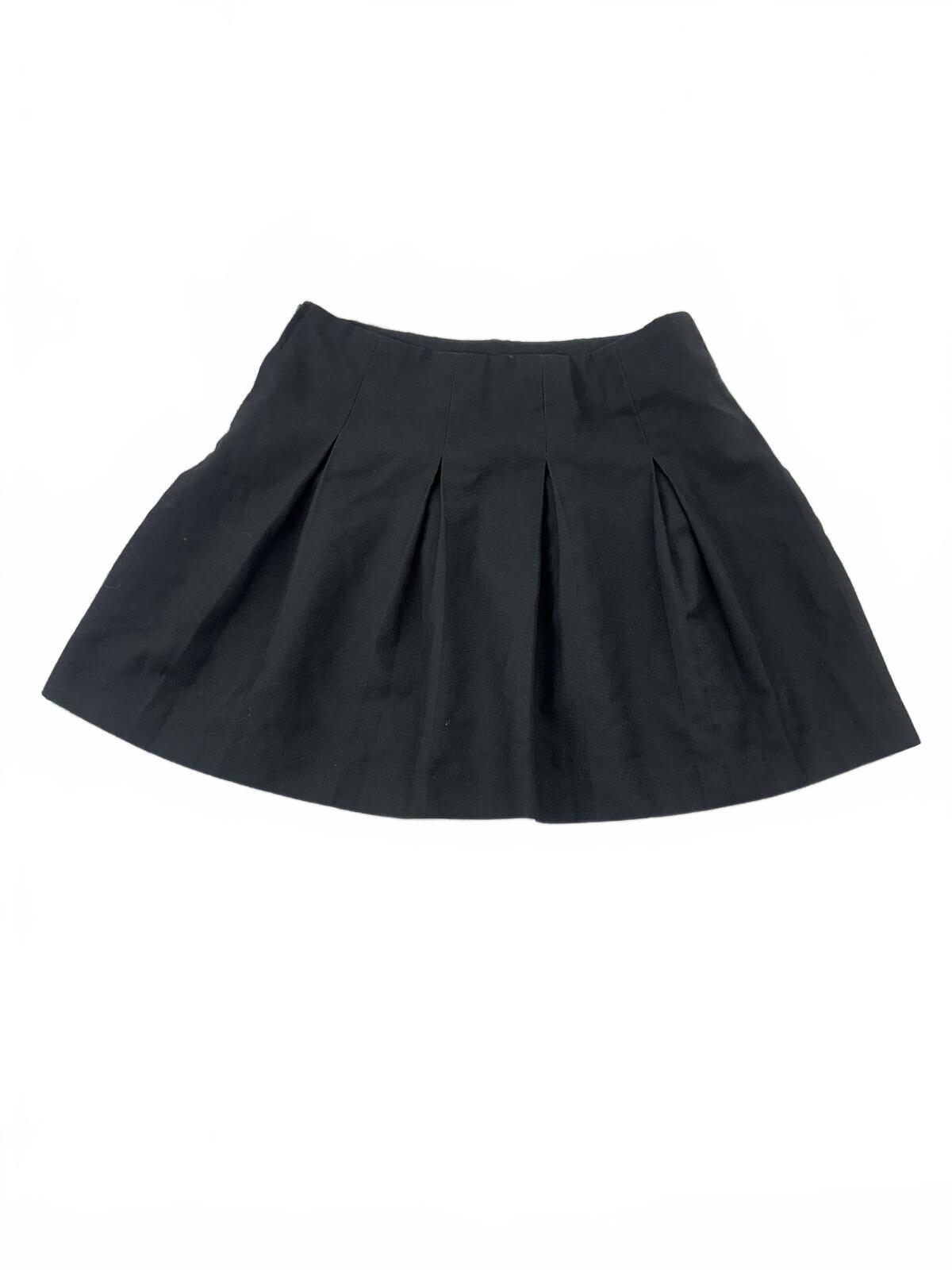Vintage Donald's Black Pleated Mini Skirt Classic Preppy Chic