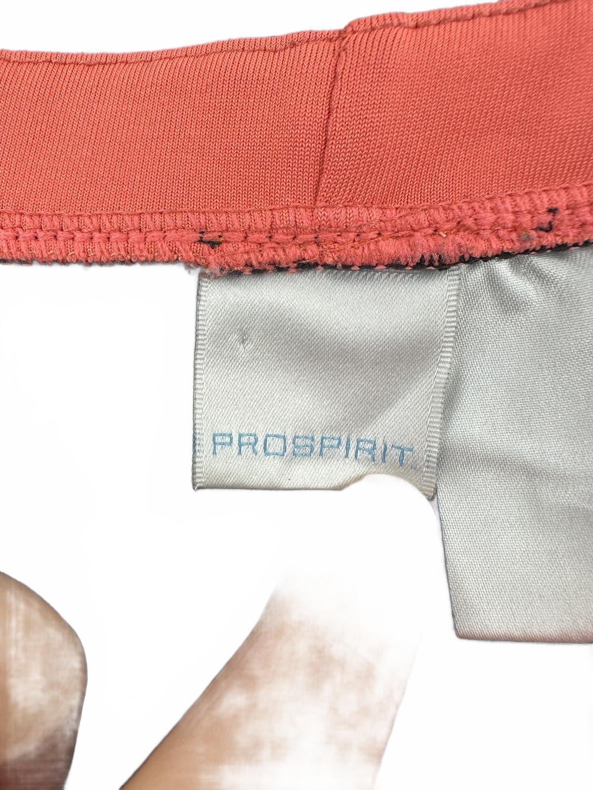 ProSpirit Sporty Black and Coral Waistband Shorts with Drawstring and Side Slits