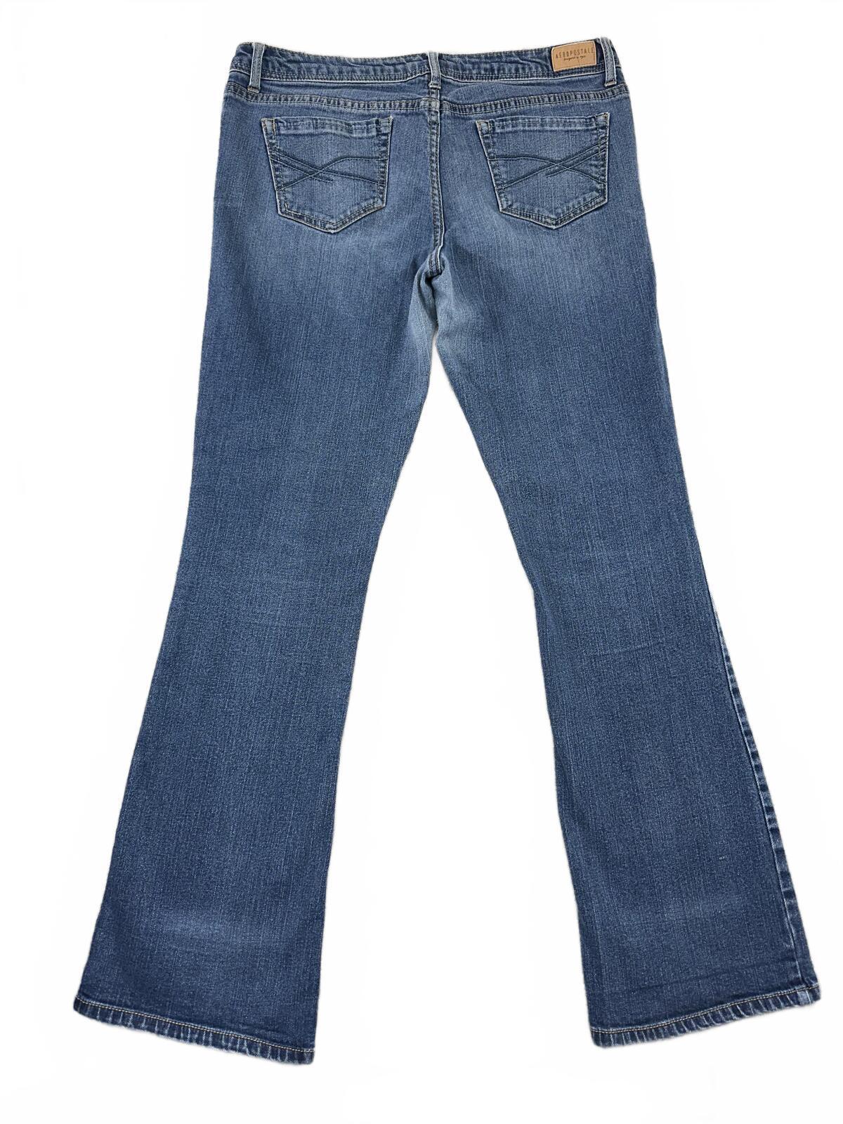 Aéropostale Classic Bootcut Jeans Medium Blue Wash Vintage Inspired Y2K