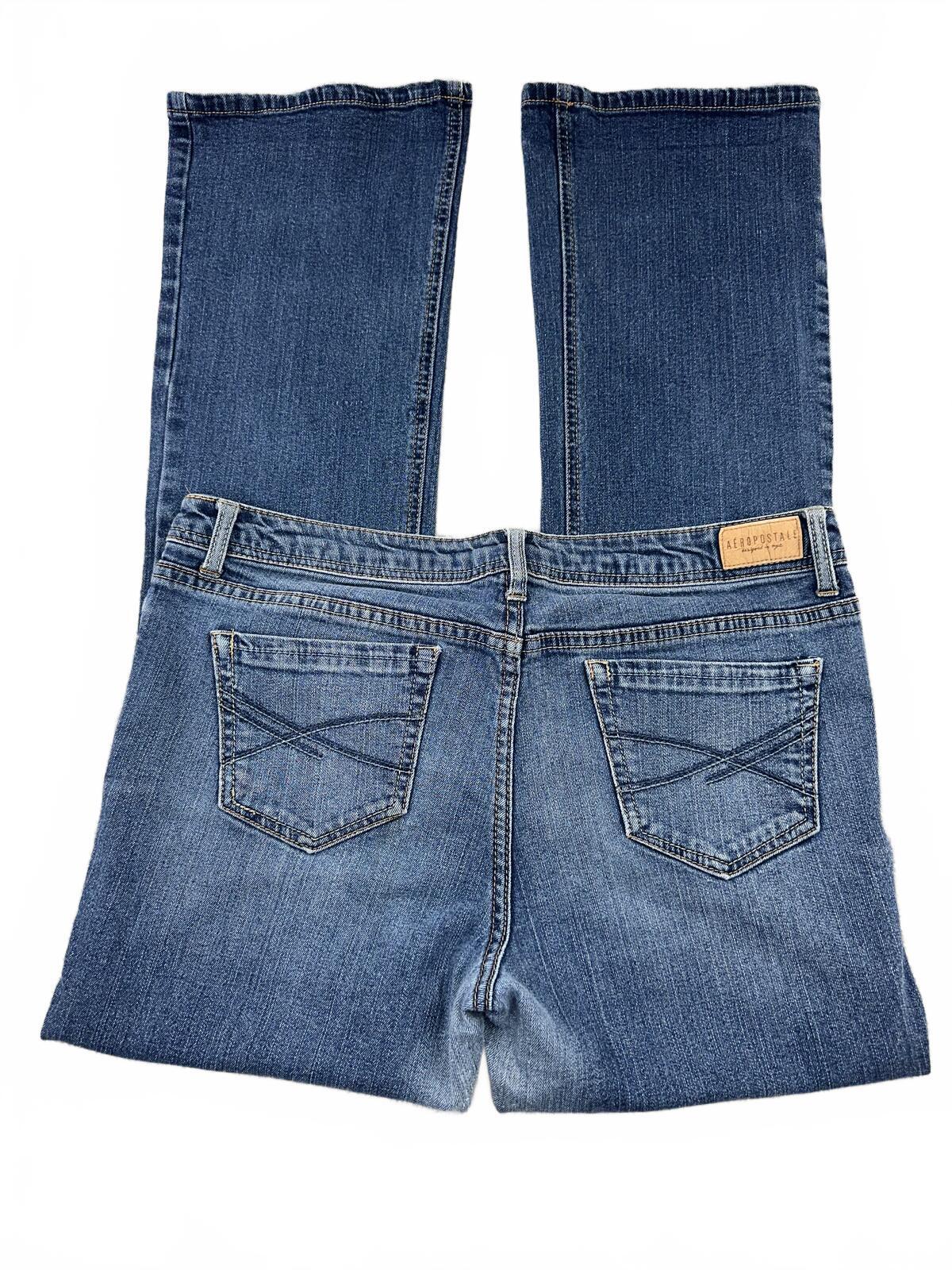 Aéropostale Classic Bootcut Jeans Medium Blue Wash Vintage Inspired Y2K