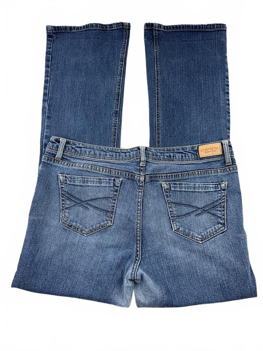Aéropostale Classic Bootcut Jeans Medium Blue Wash Vintage Inspired Y2K