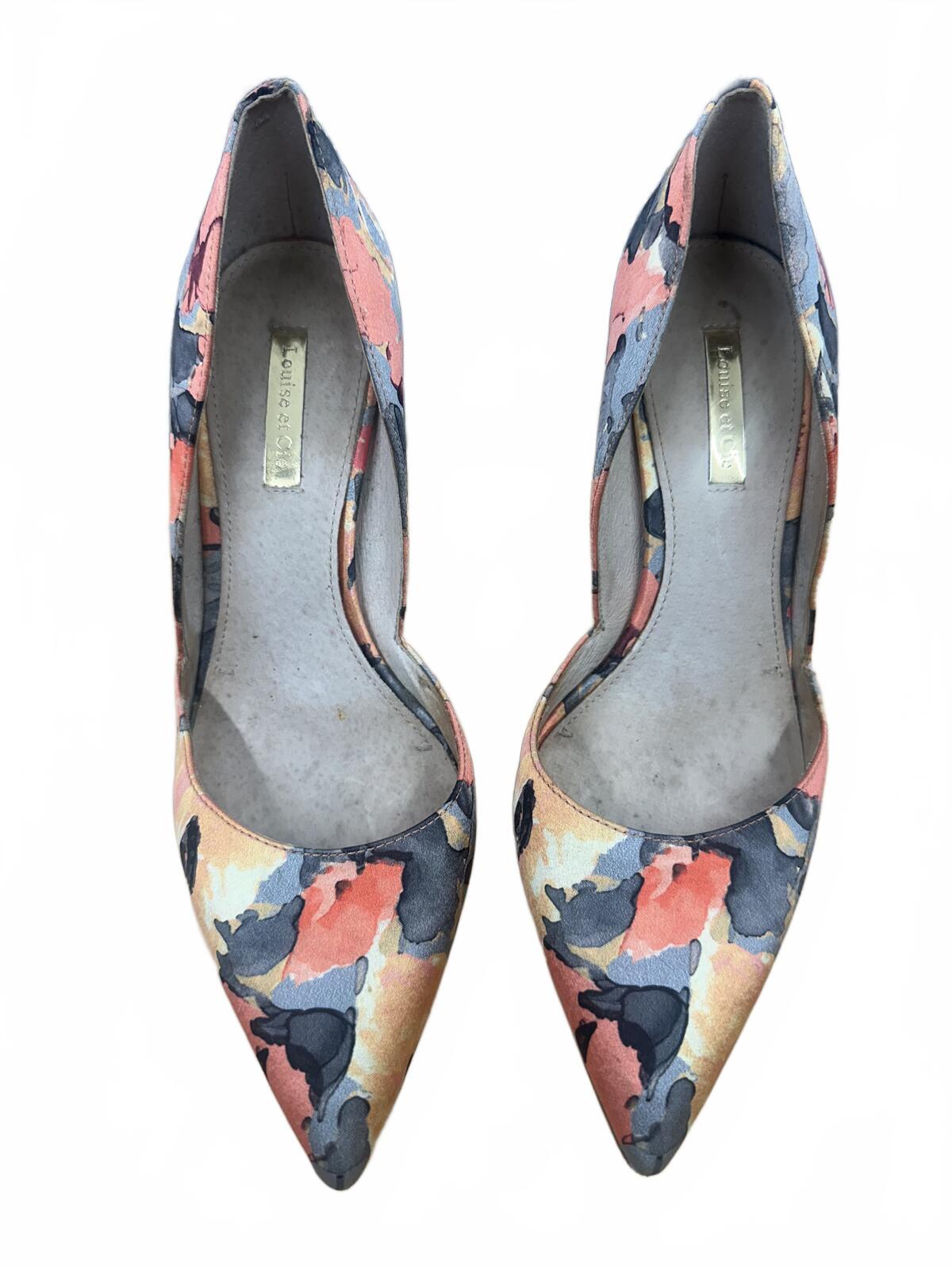 Louise et Cie Floral Print Pointed Toe Heels