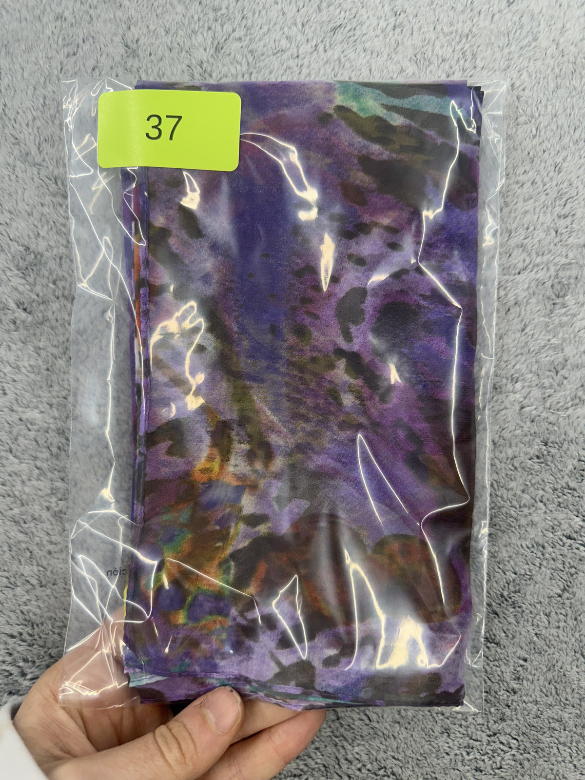 Colorful Sheer Floral Scarf