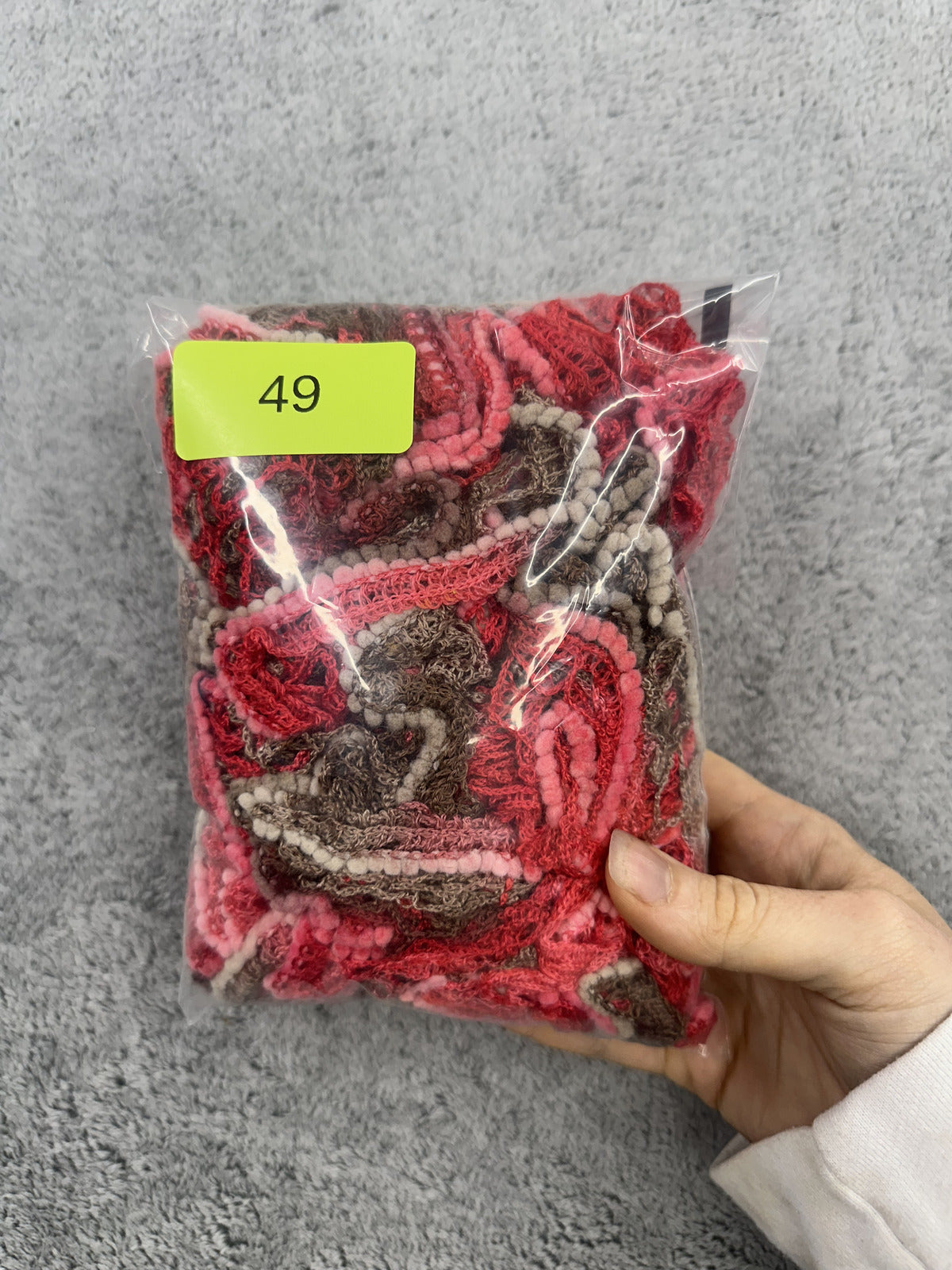 Cherry Mocha Ruffle Boa Scarf