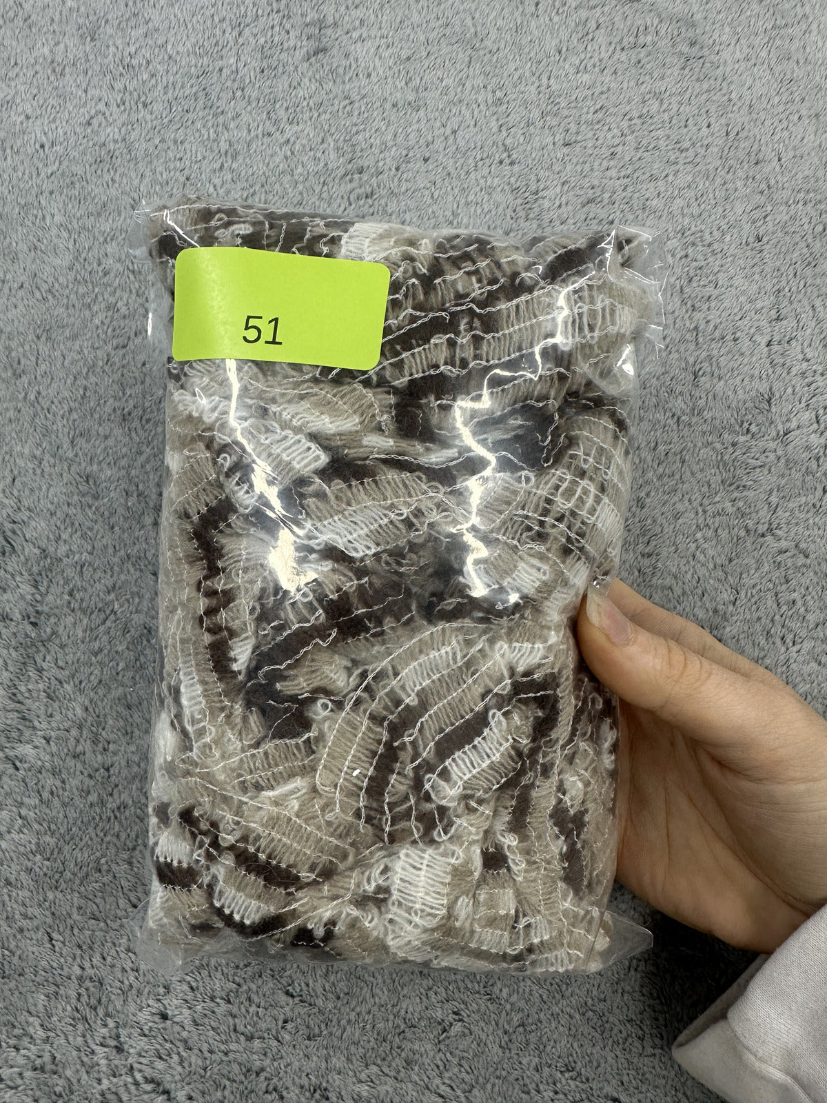 Earthy Ruffle Boa Spaghetti Scarf