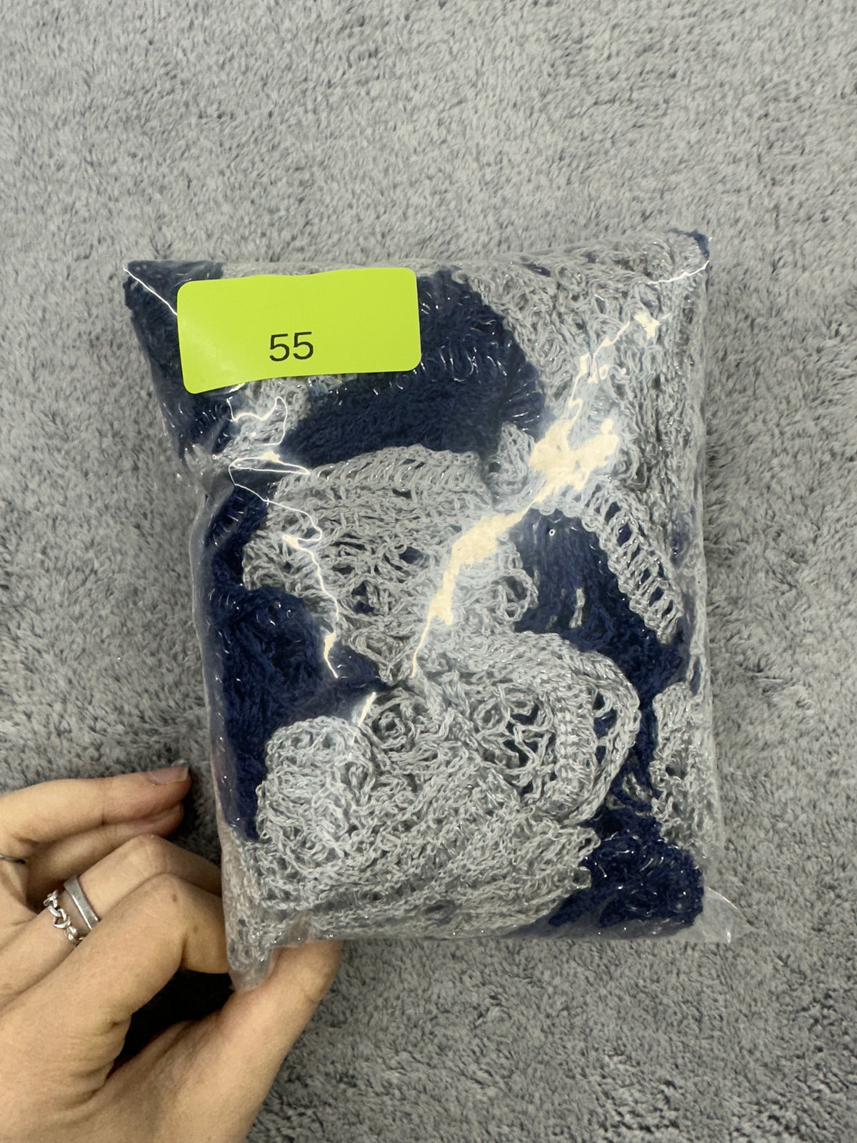 Midnight Mist Ruffle Boa Scarf
