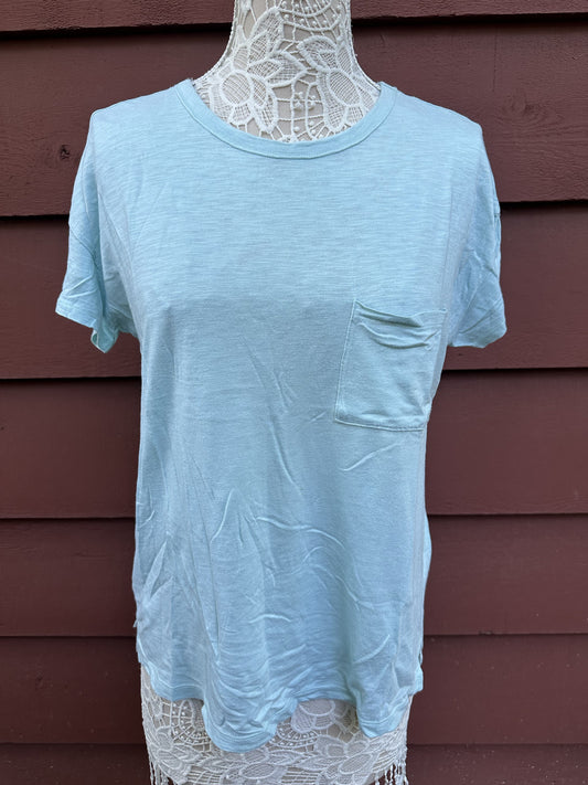 Abercrombie & Fitch Mint Green Pocket Tee Casual Minimalist Fairycore