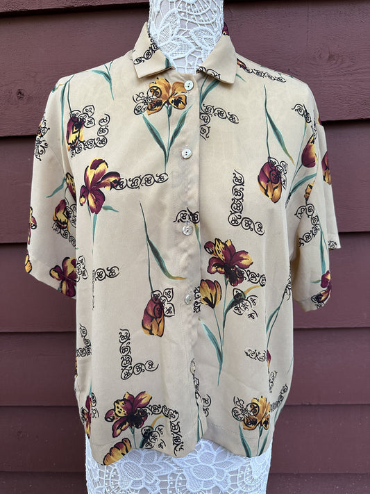 Vintage Linda Bertozzi Floral Blouse