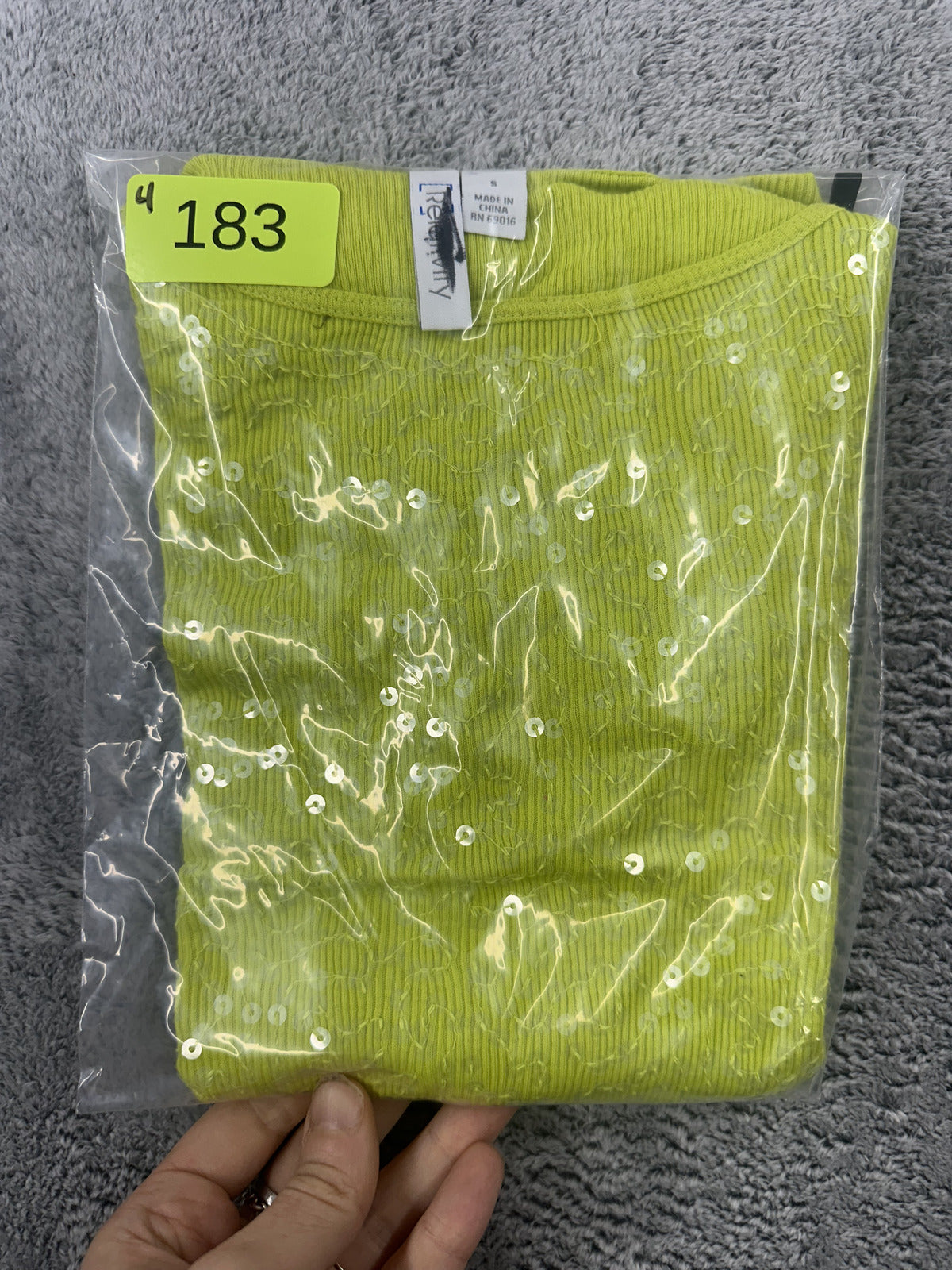 Relativity Lime Green Sequin Tank Top