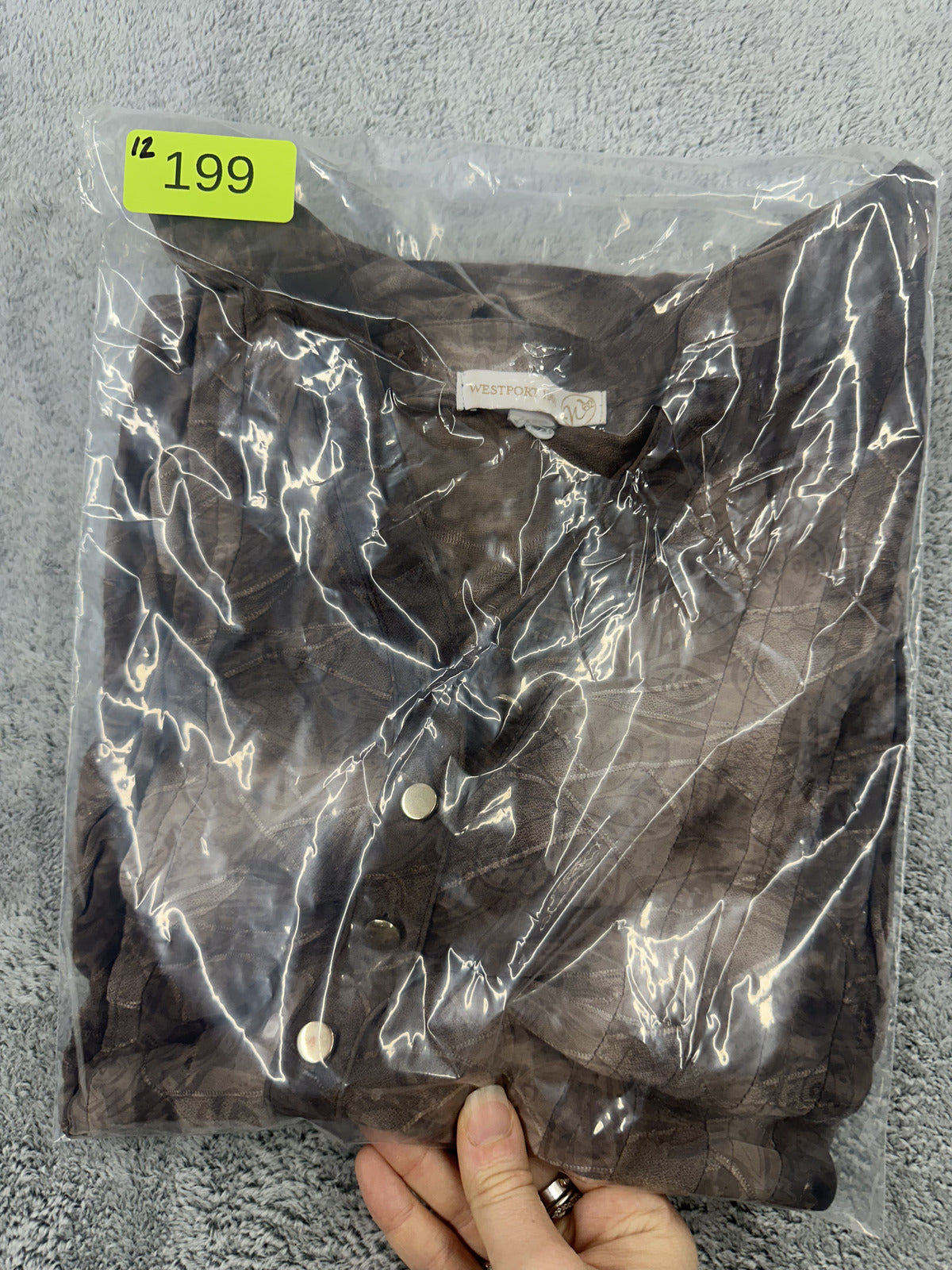 Westport 1962 Brown Mineral Wash Sleeveless Tunic Top
