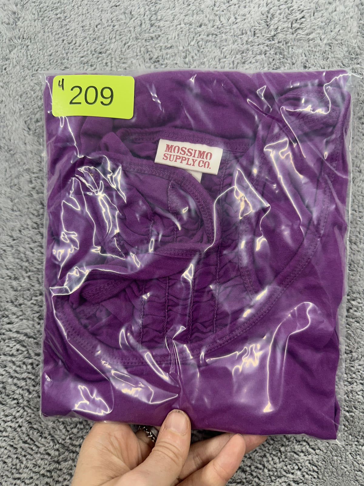 Mossimo Supply Co. Purple Ruched Racerback Tank Top Y2K Athleisure
