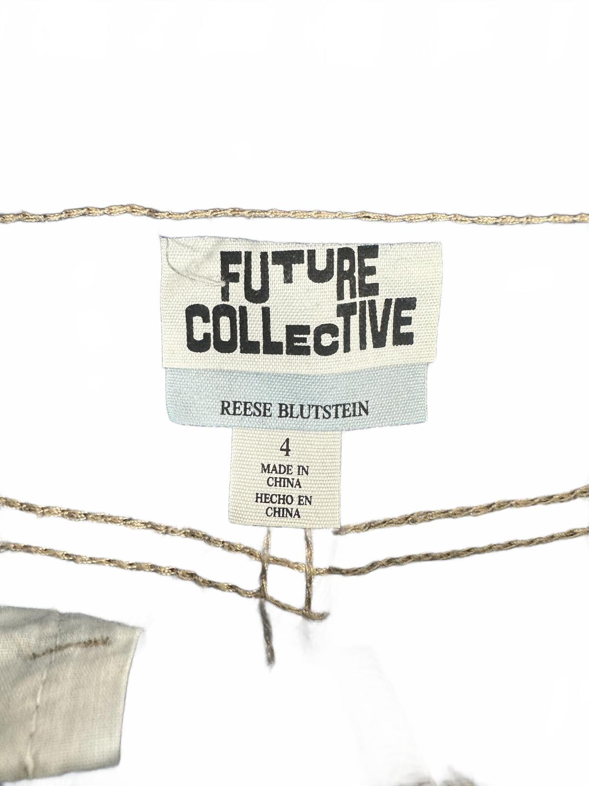 Future Collective Vintage High Waist Straight Leg Jeans Classic Blue