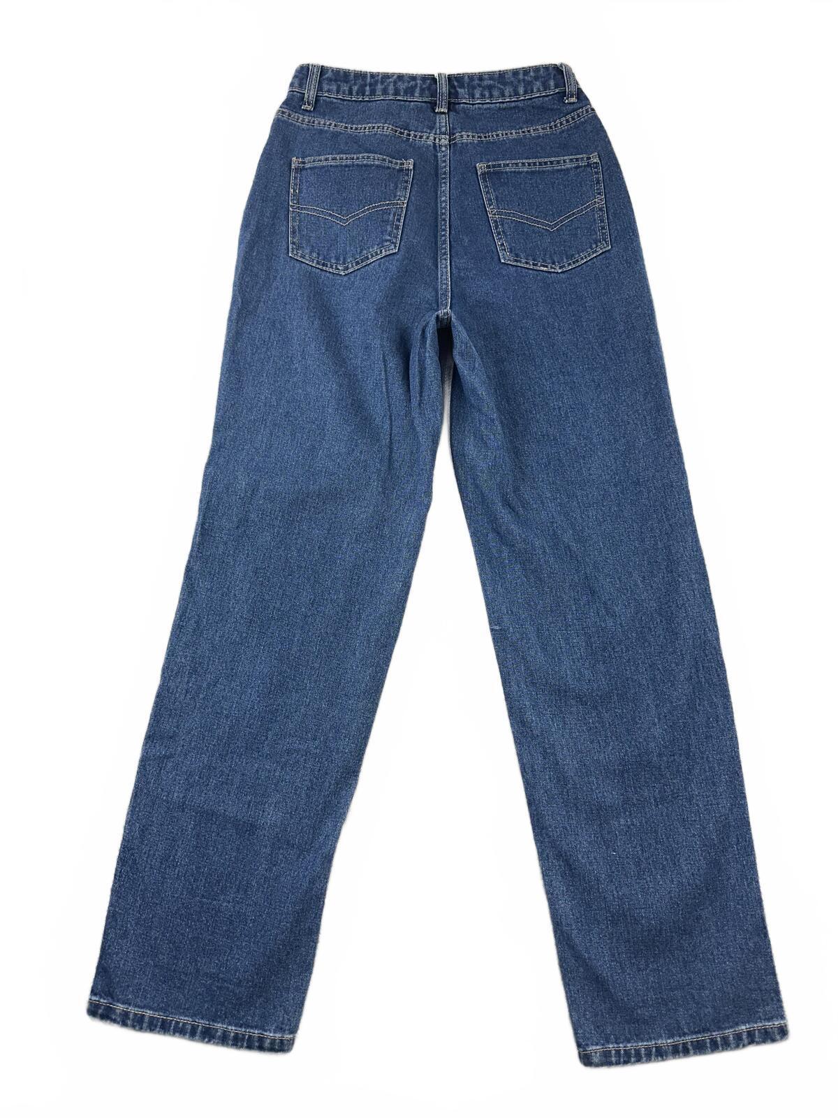 Future Collective Vintage High Waist Straight Leg Jeans Classic Blue