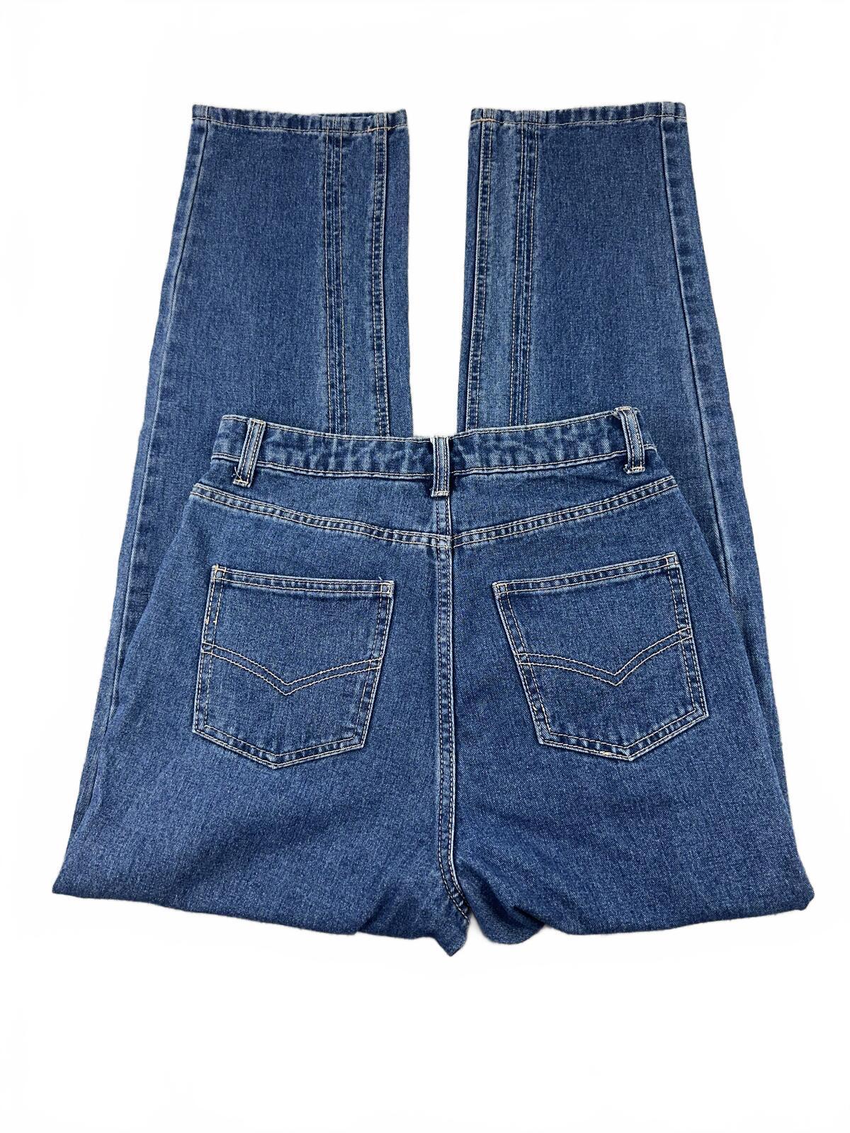Future Collective Vintage High Waist Straight Leg Jeans Classic Blue