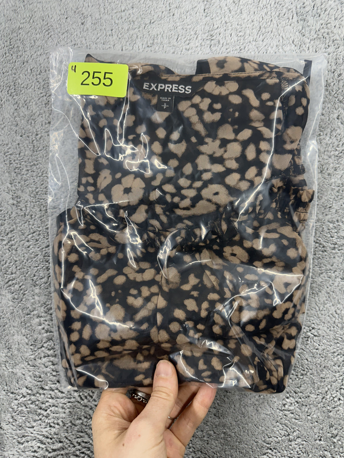 Express Leopard Print Sleeveless Blouse Y2K Style
