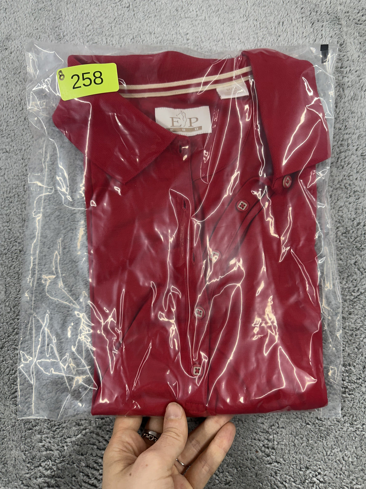 EP Pro Red Sleeveless Golf Polo Classic Collared Athletic Top Sporty Preppy