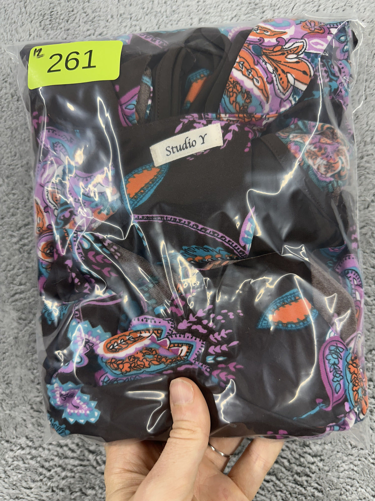 Maurices Studio Y Vintage Y2K Paisley Mesh Layered Top Brown Purple