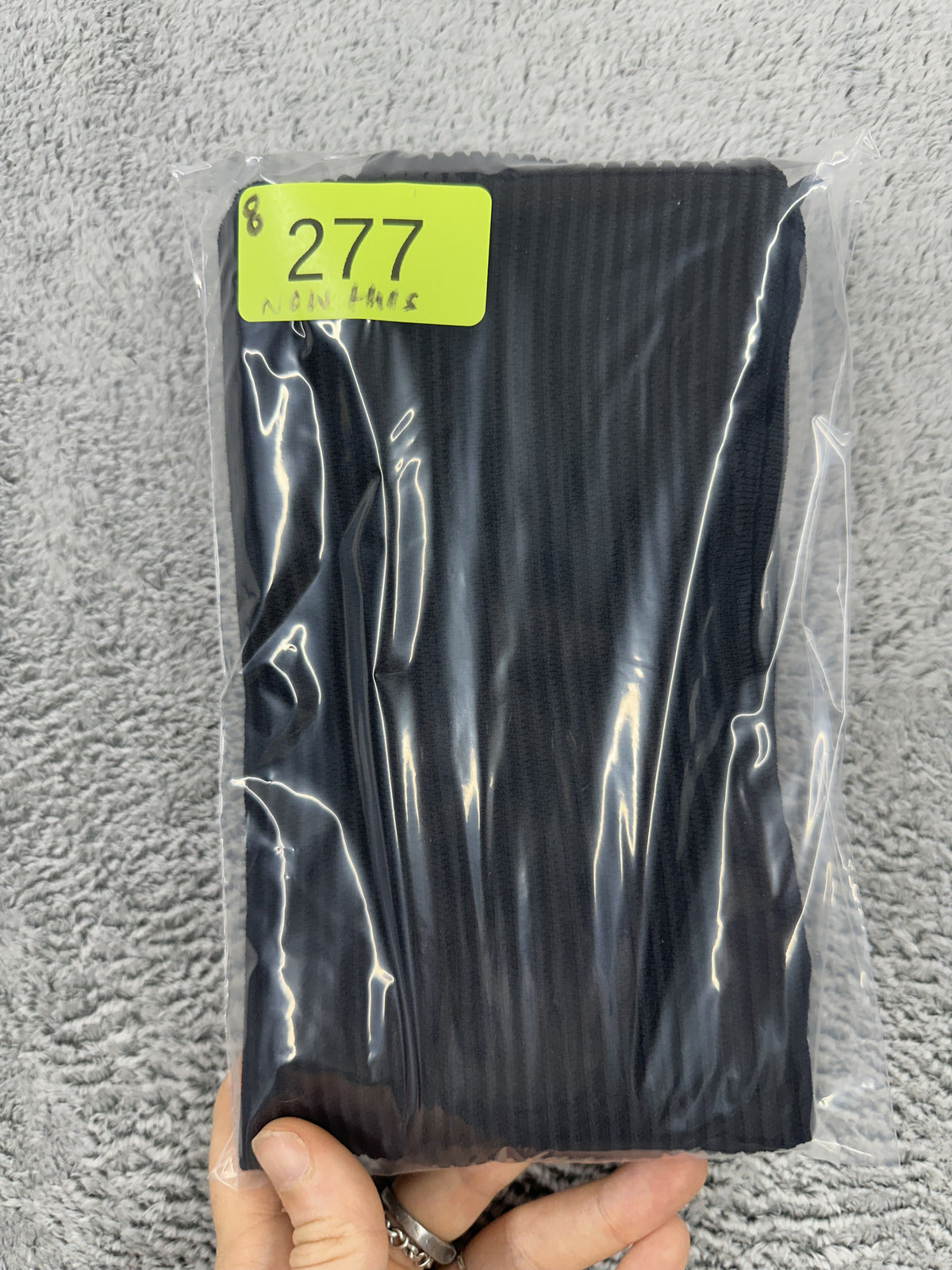 And Now This Black Ribbed Knit Square Neck Tank Top Minimalist 90s
