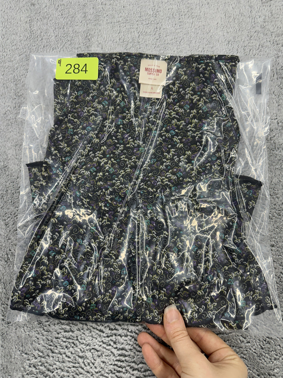 Mossimo Supply Co. Black Floral Tiered Ruffle Tank Top Bohemian