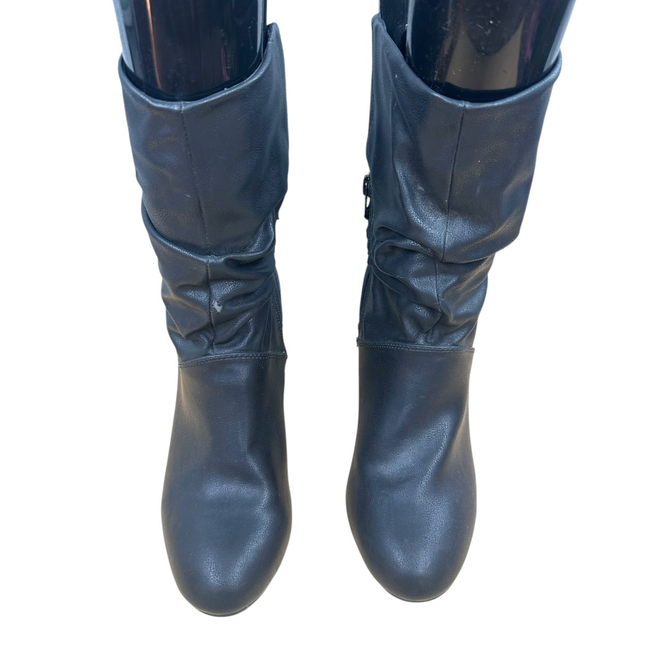 Madden Girl Black Slouchy Mid Calf Boots