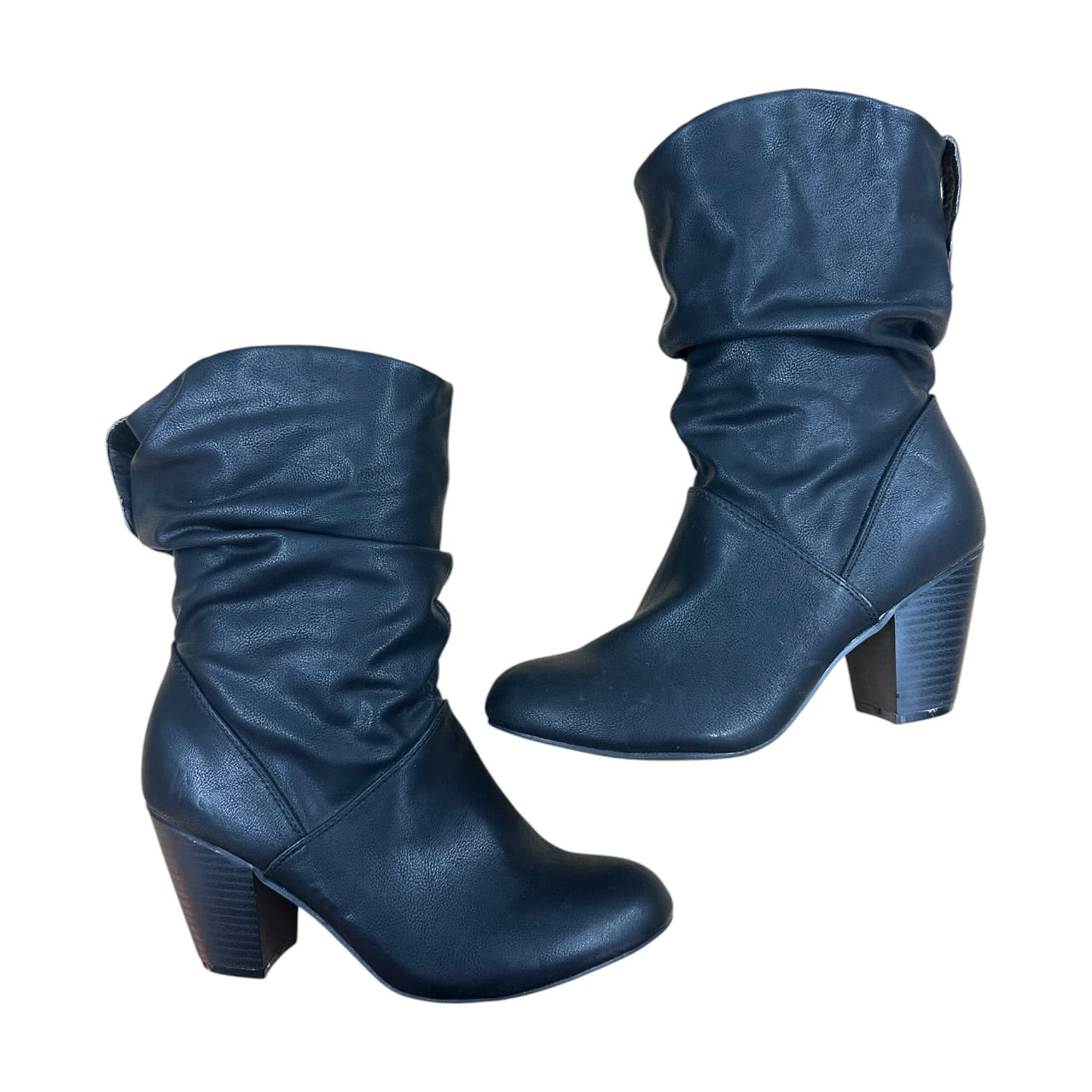 Madden Girl Black Slouchy Mid Calf Boots