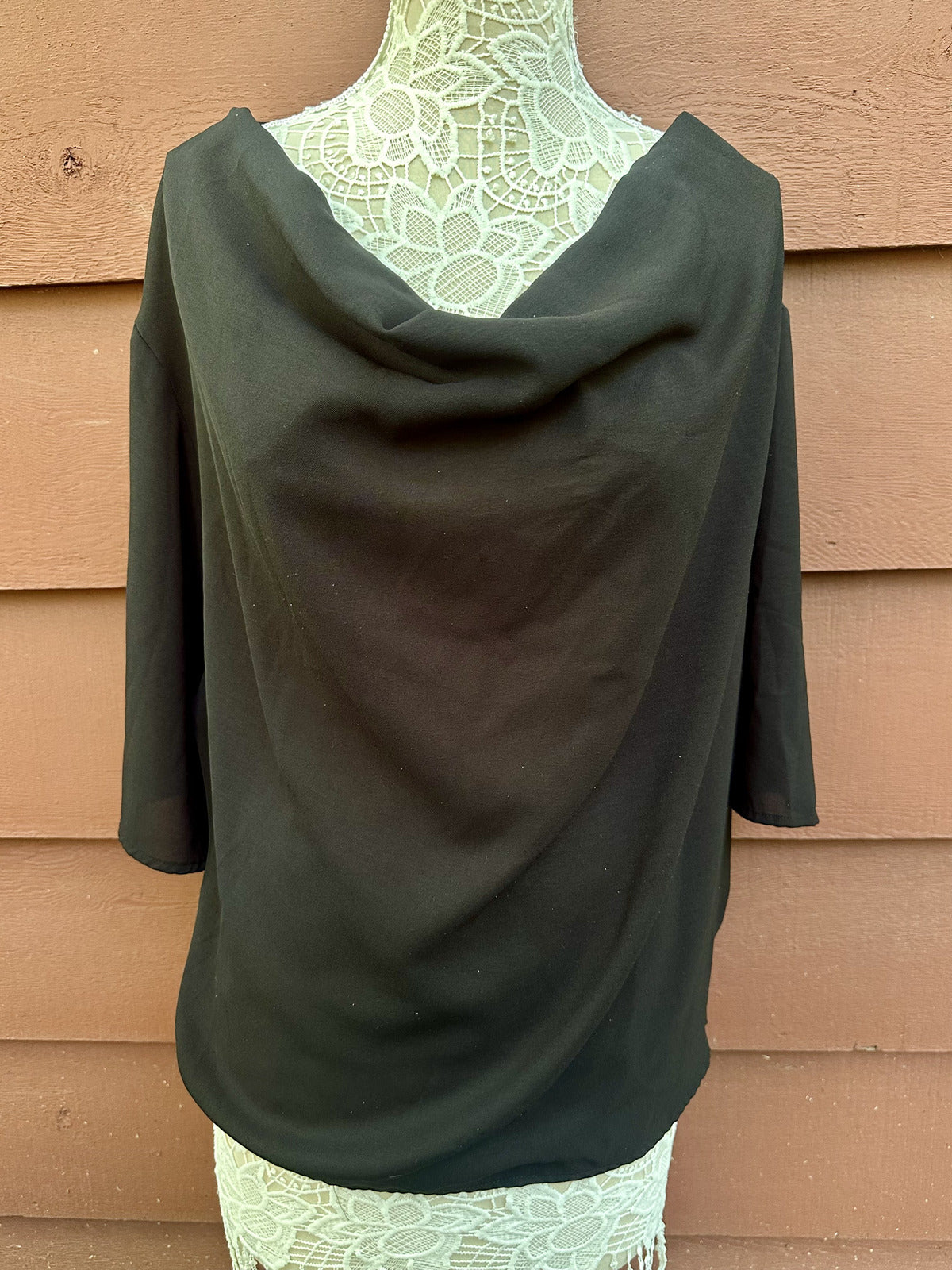 Draped Off The Shoulder Crop Top Black Bohemian Y2K