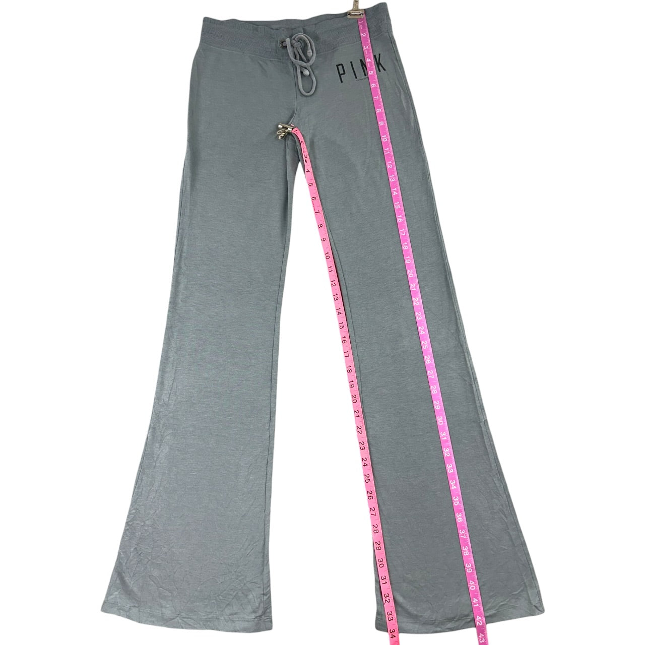 Y2K Victoria's Secret PINK Grey Low Rise Yoga Flare Sweats Pants