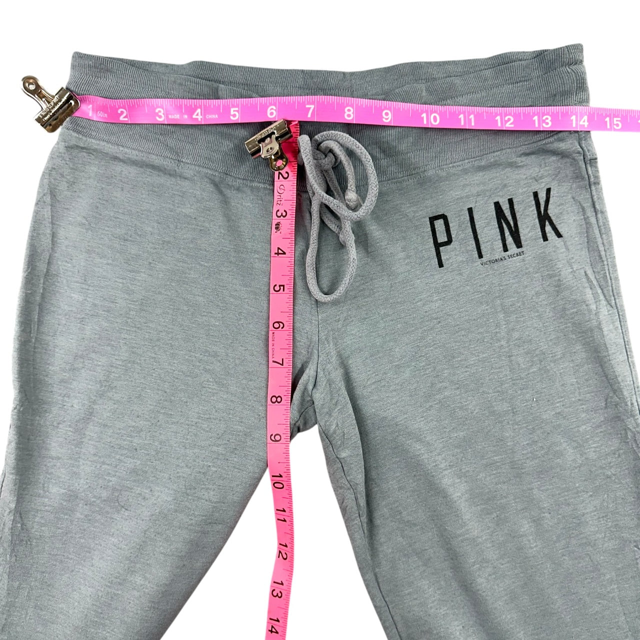 Y2K Victoria's Secret PINK Grey Low Rise Yoga Flare Sweats Pants
