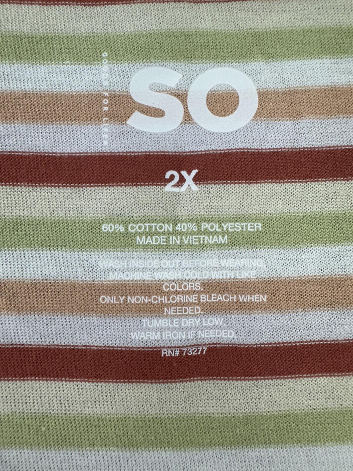 SO Striped V Neck Tee Casual Vintage Inspired Soft Cotton Blend Shirt