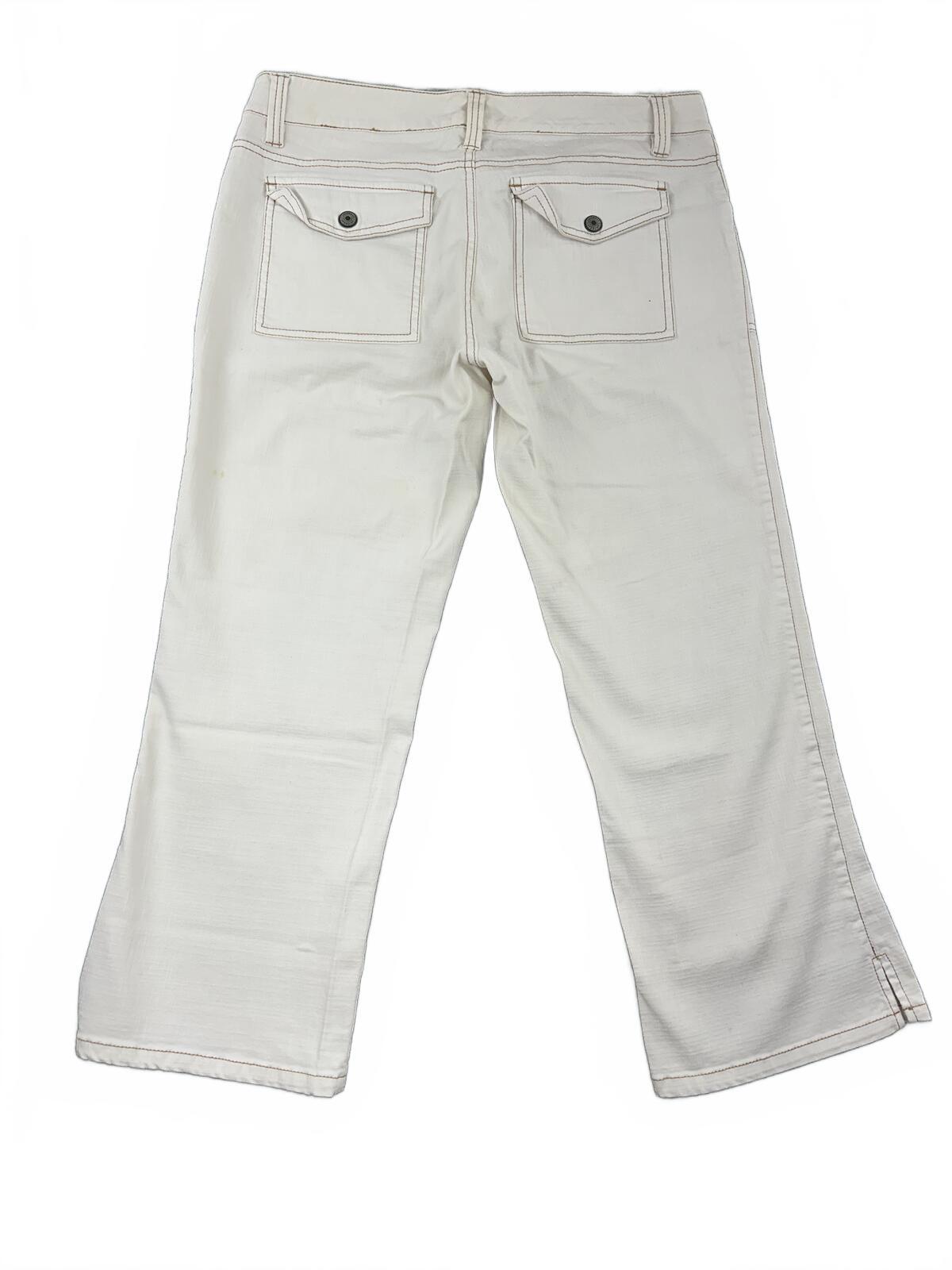 UNIONBAY White Wide Leg Capri Jeans Vintage Y2K Casual Bohemian