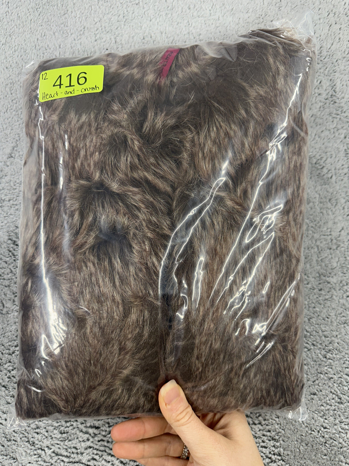 Heart N Crush Faux Fur Vest Y2K Fairycore Boho Shaggy Layering Piece