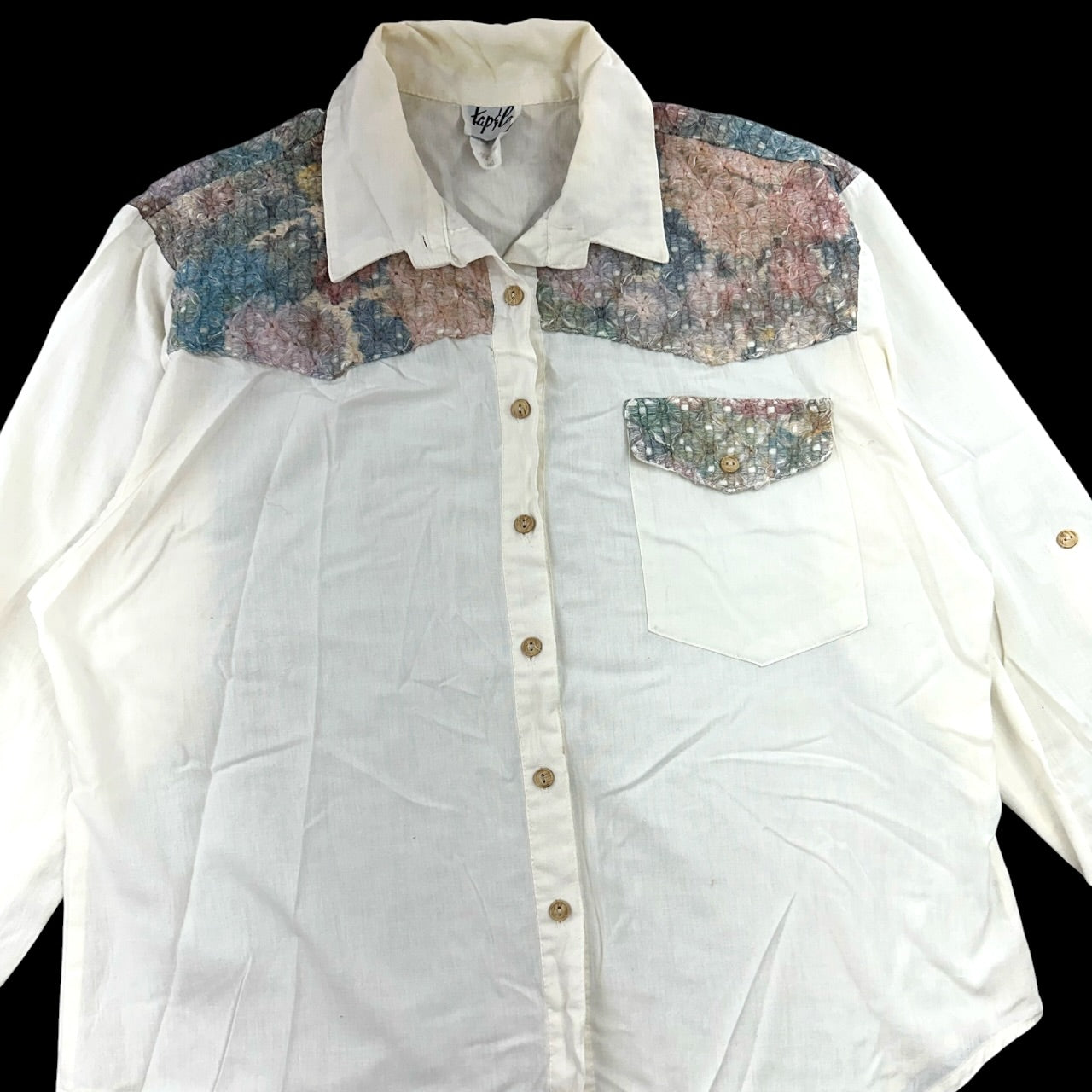 Vintage 90s Tap & Co. Western Boho Button Up