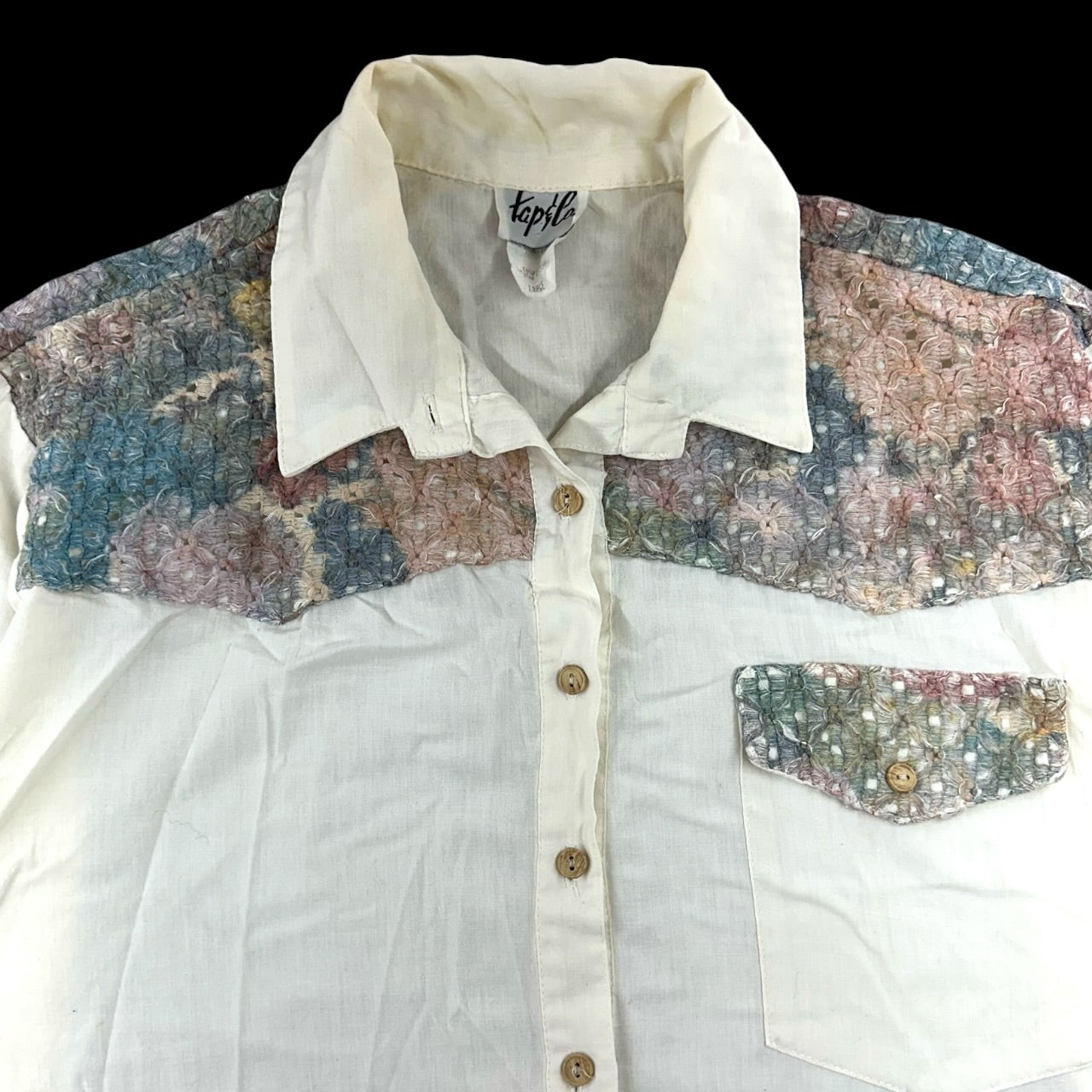 Vintage 90s Tap & Co. Western Boho Button Up
