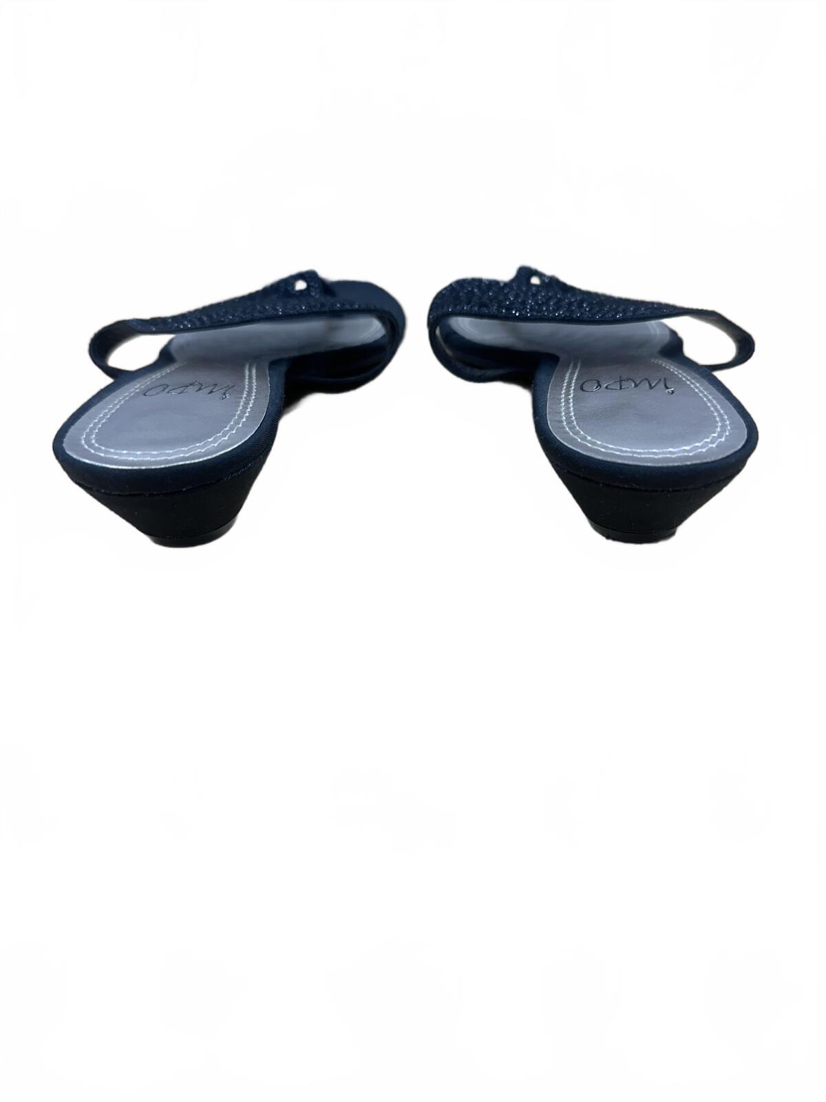 Impo Black Beaded Slide Sandals Bohemian Casual Summer Footwear