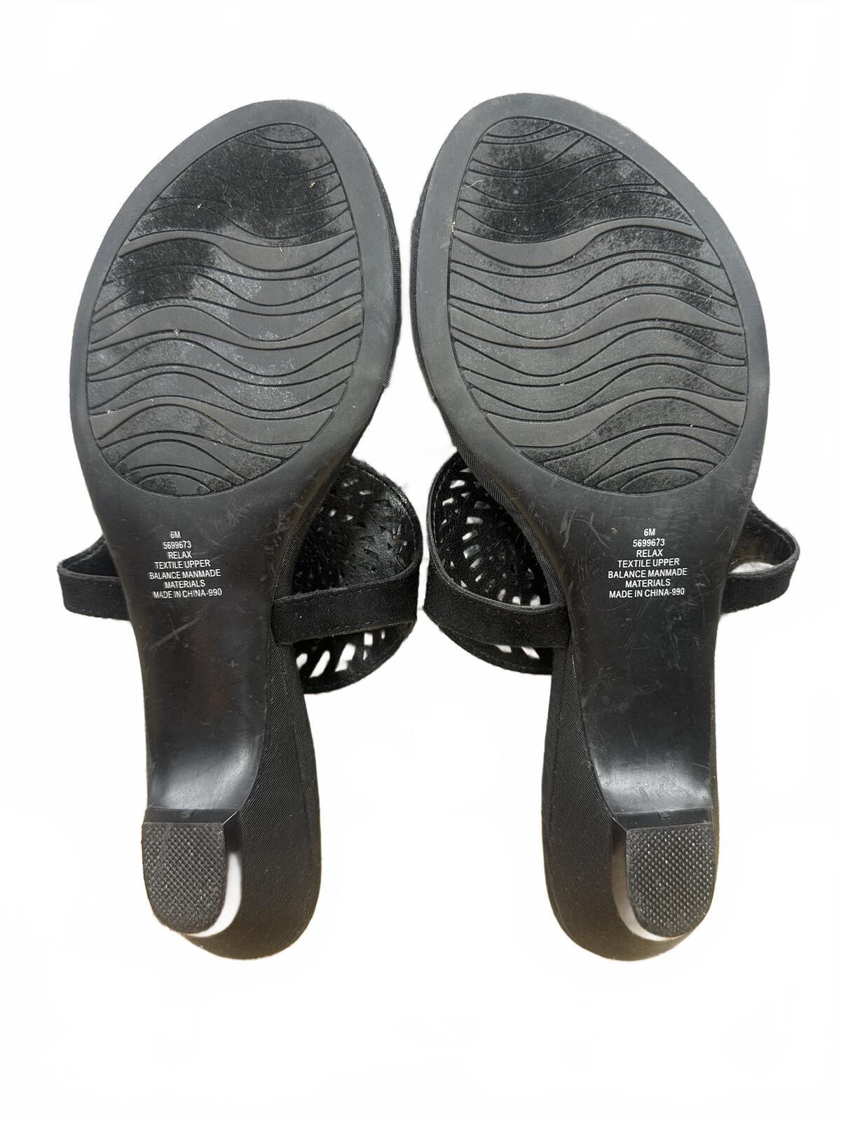 Impo Black Beaded Slide Sandals Bohemian Casual Summer Footwear