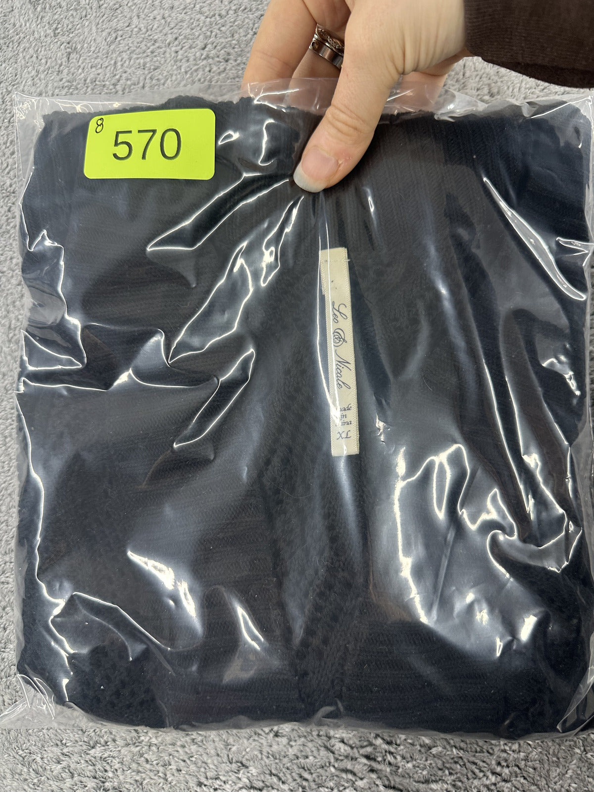 Leo & Nicole Y2K Black Open Front Knit Cardigan Sheer Patterned Short Sleeve