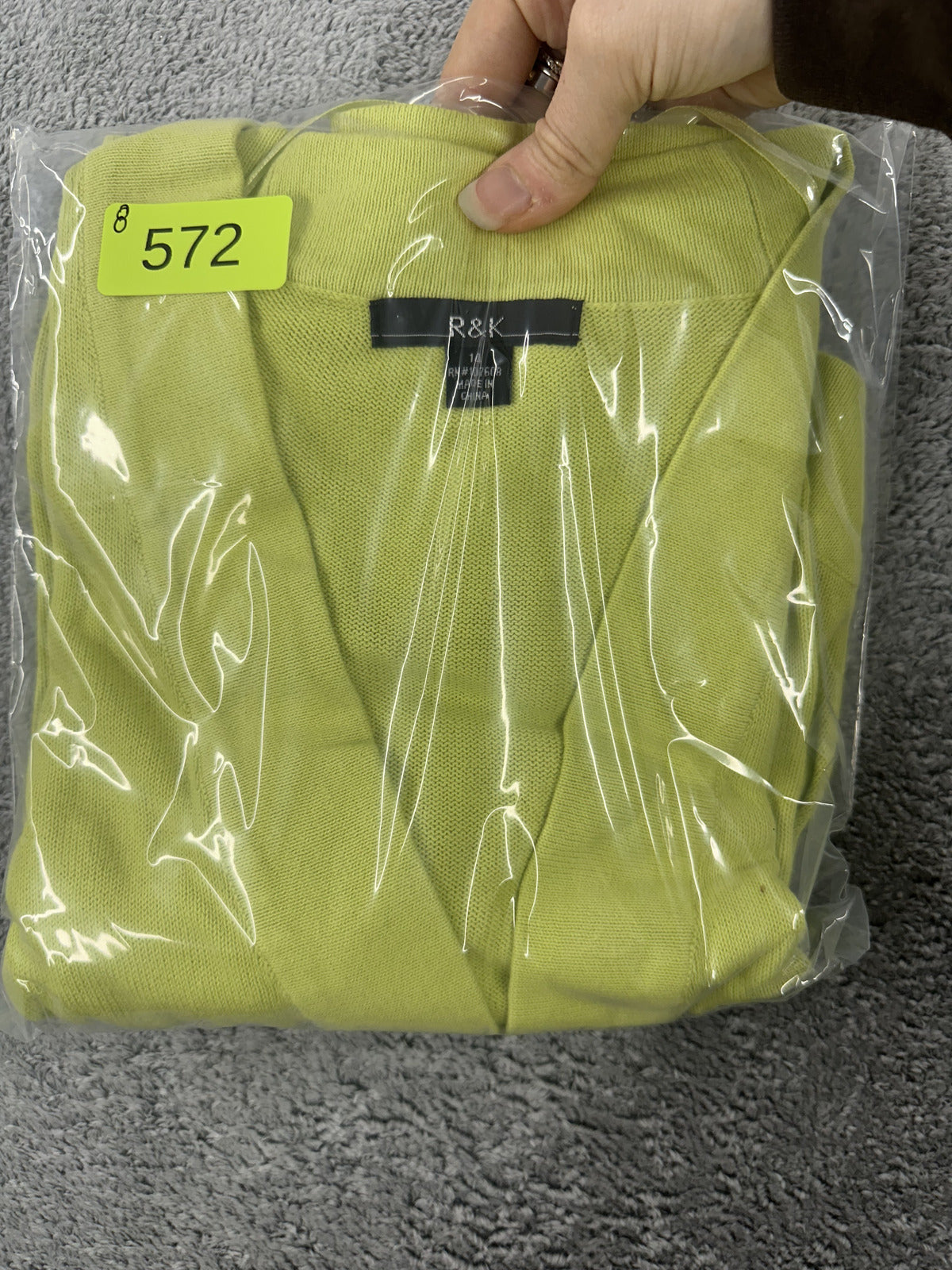 R&K Originals Lime Green Cropped Cardigan Sweater Fairycore Y2K Summer