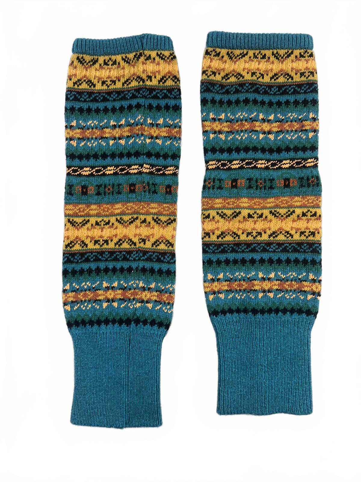 Vintage Patterned Knit Arm/Leg Warmers