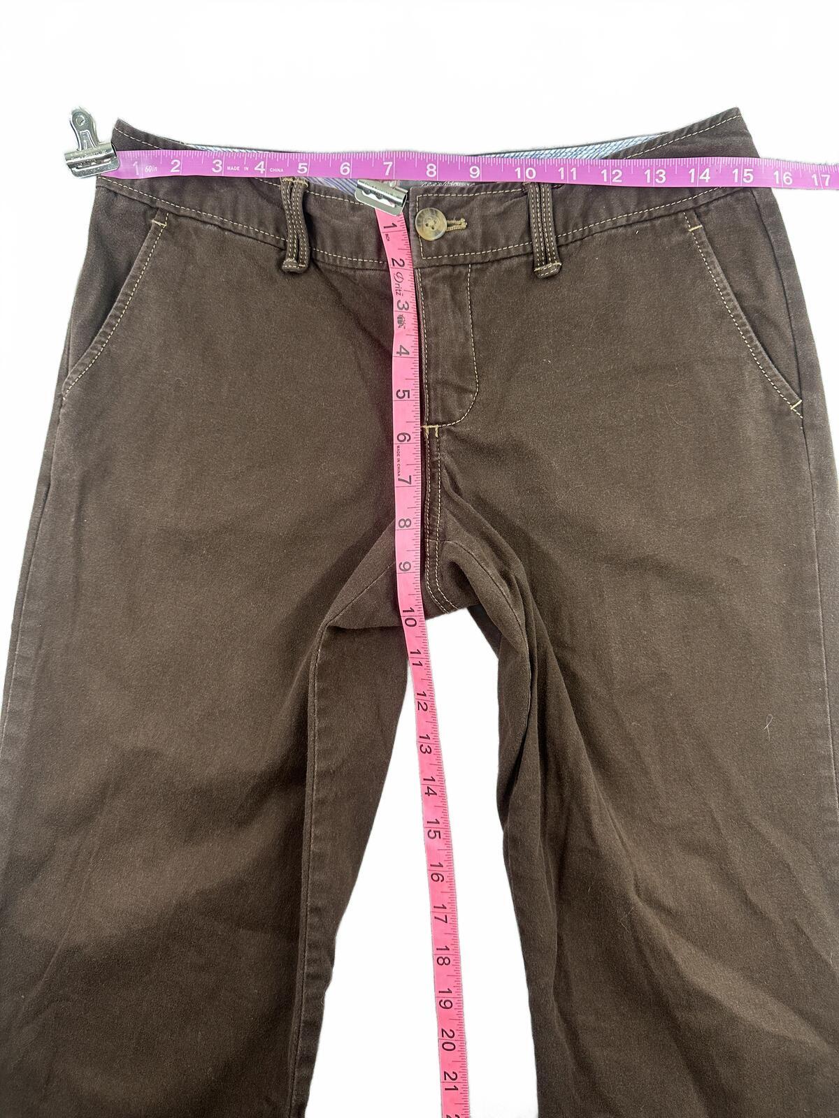Eddie Bauer Brown Cropped Capri Pants Casual Everyday Wear