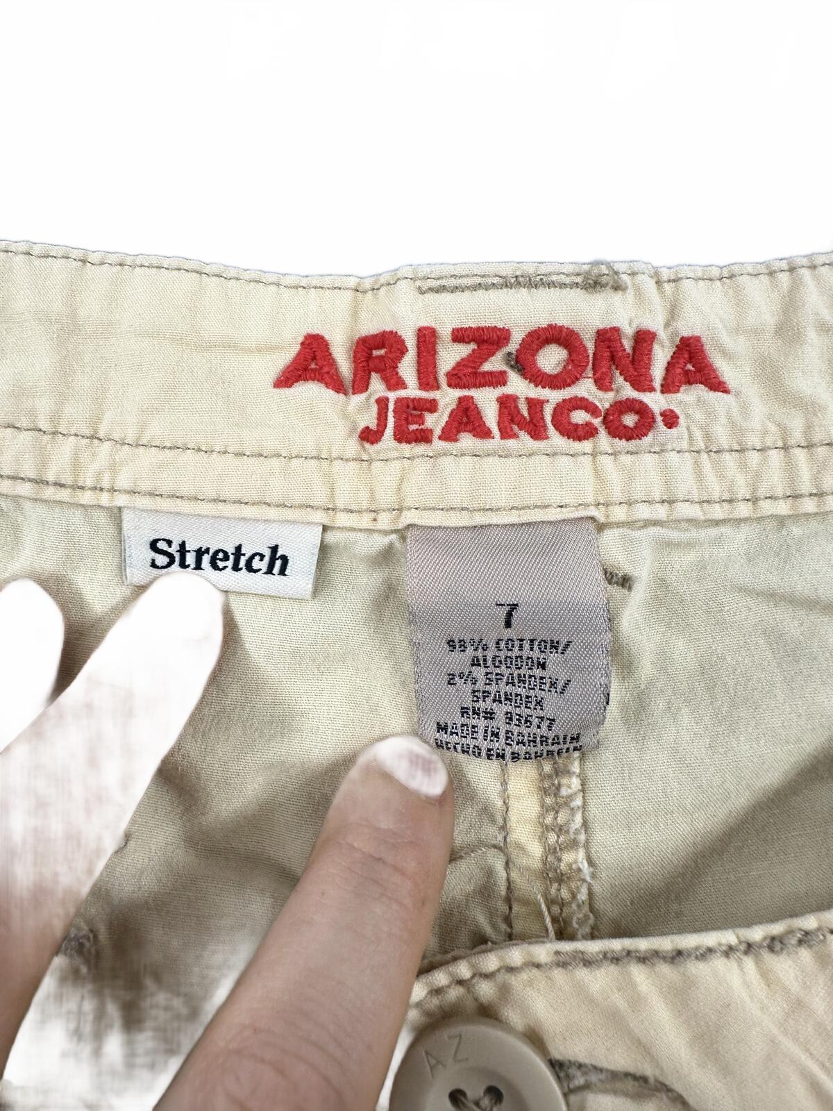 Arizona Jean Co. Beige Stretch Casual Shorts Classic Y2K Summer